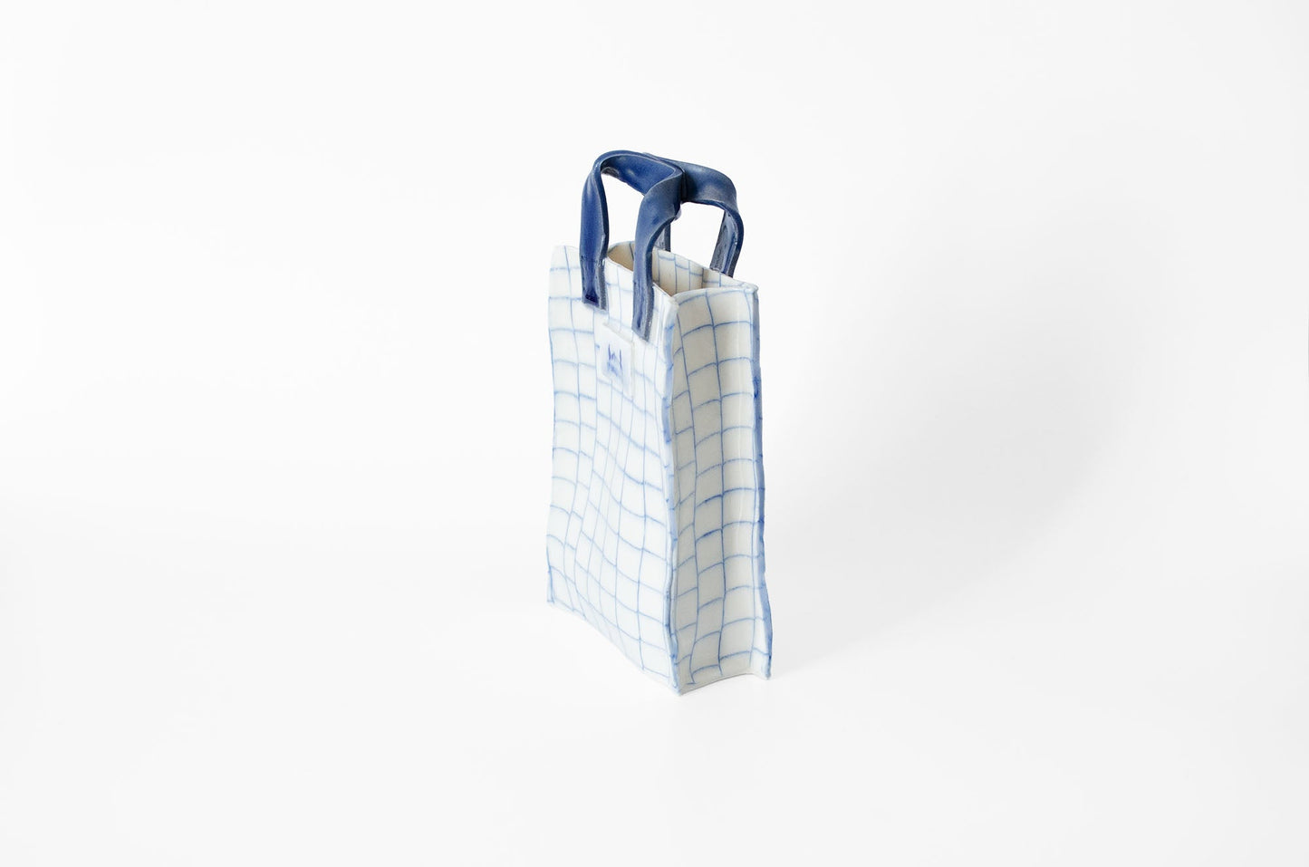 Nerikomi Handbag-Shaped Vase