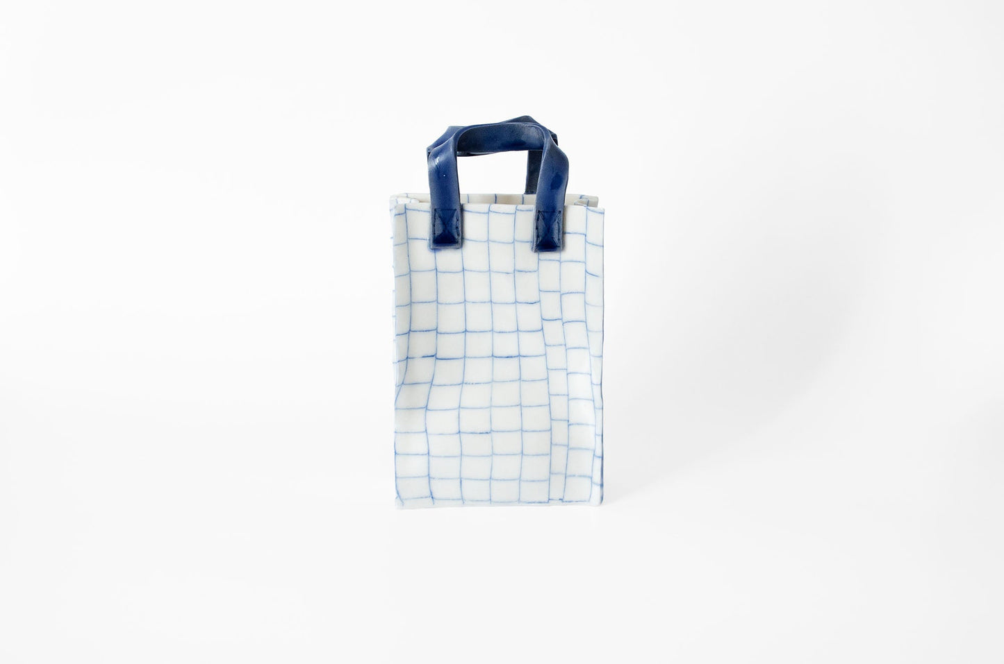 Nerikomi Handbag-Shaped Vase