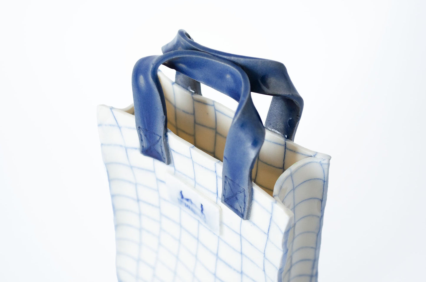 Nerikomi Handbag-Shaped Vase