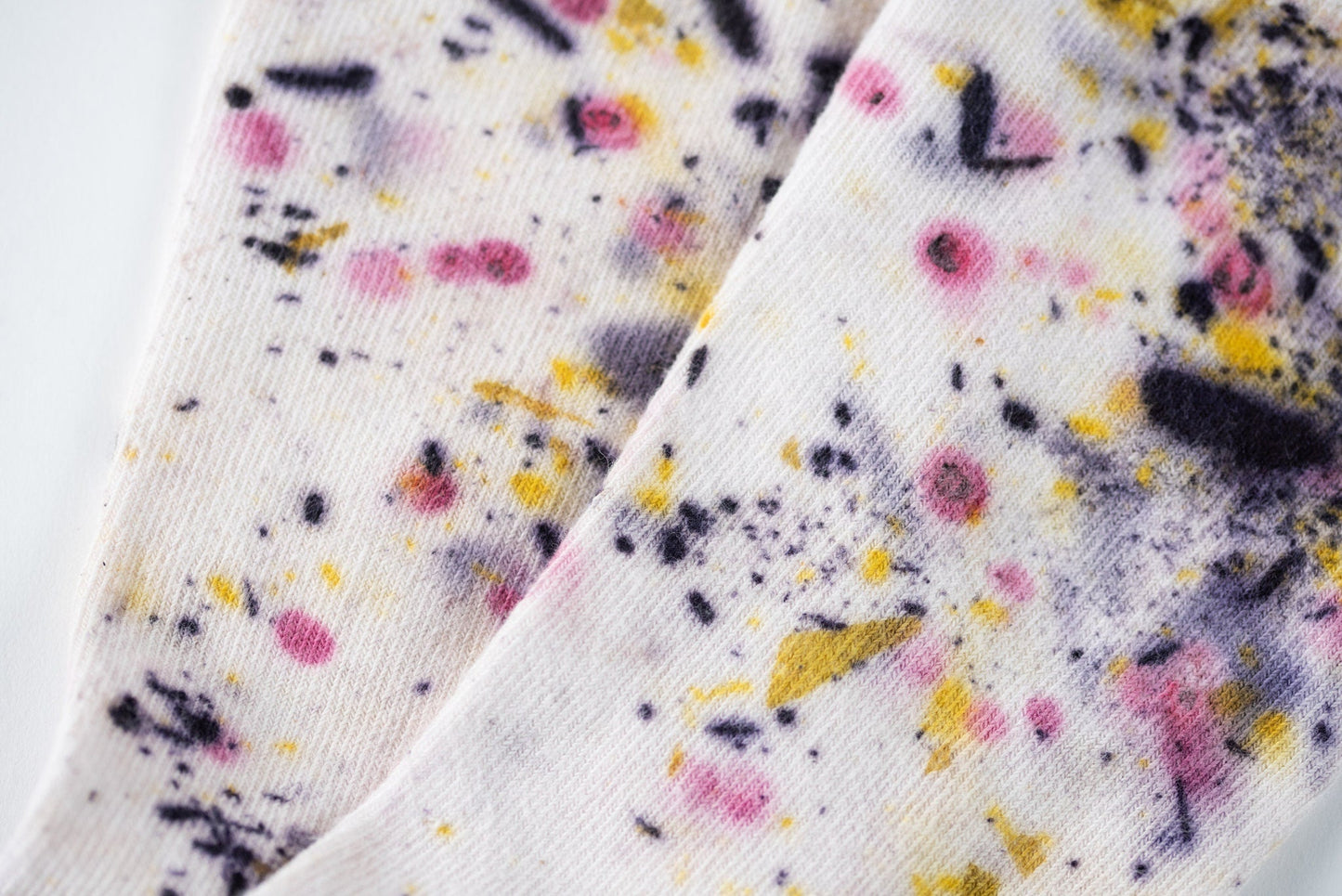 Abstract Bundle Dyed Cotton Crew Sock