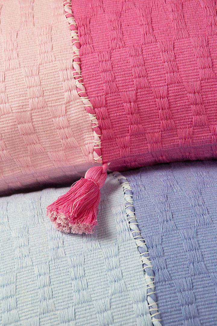 Antigua Pillow - Periwinkle Colorblocked
