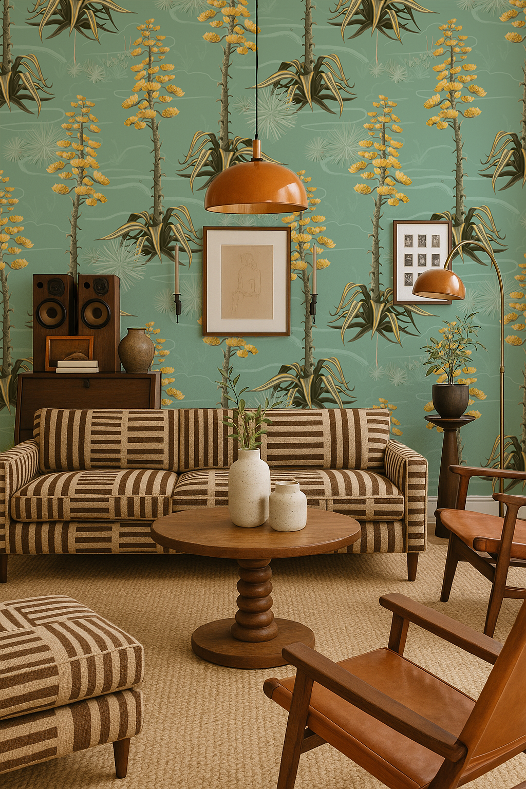 Agave Valley Wallpaper, mint