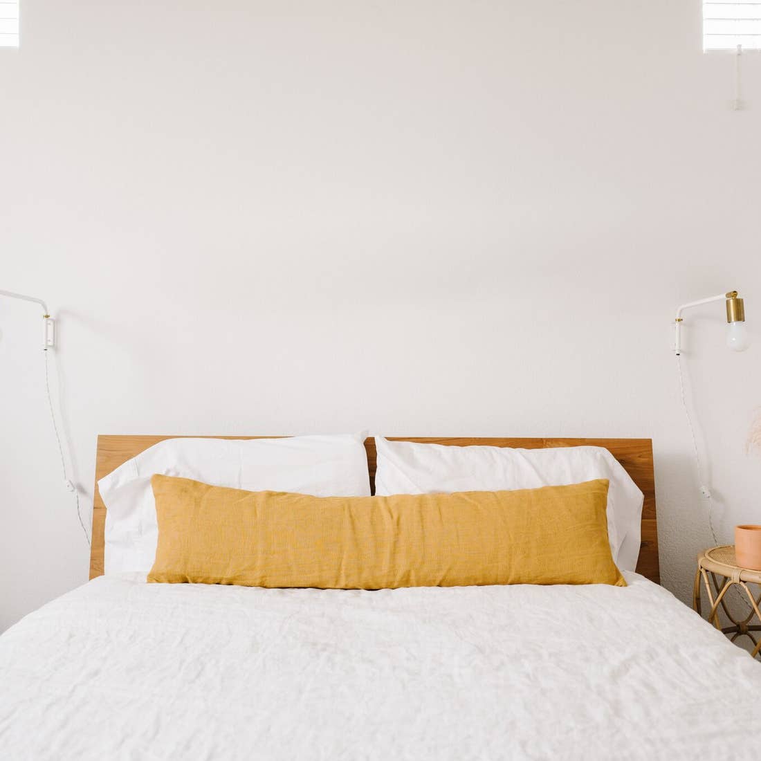 FINAL SALE Apartment F Linen Lumbar Pillow | Extra Long