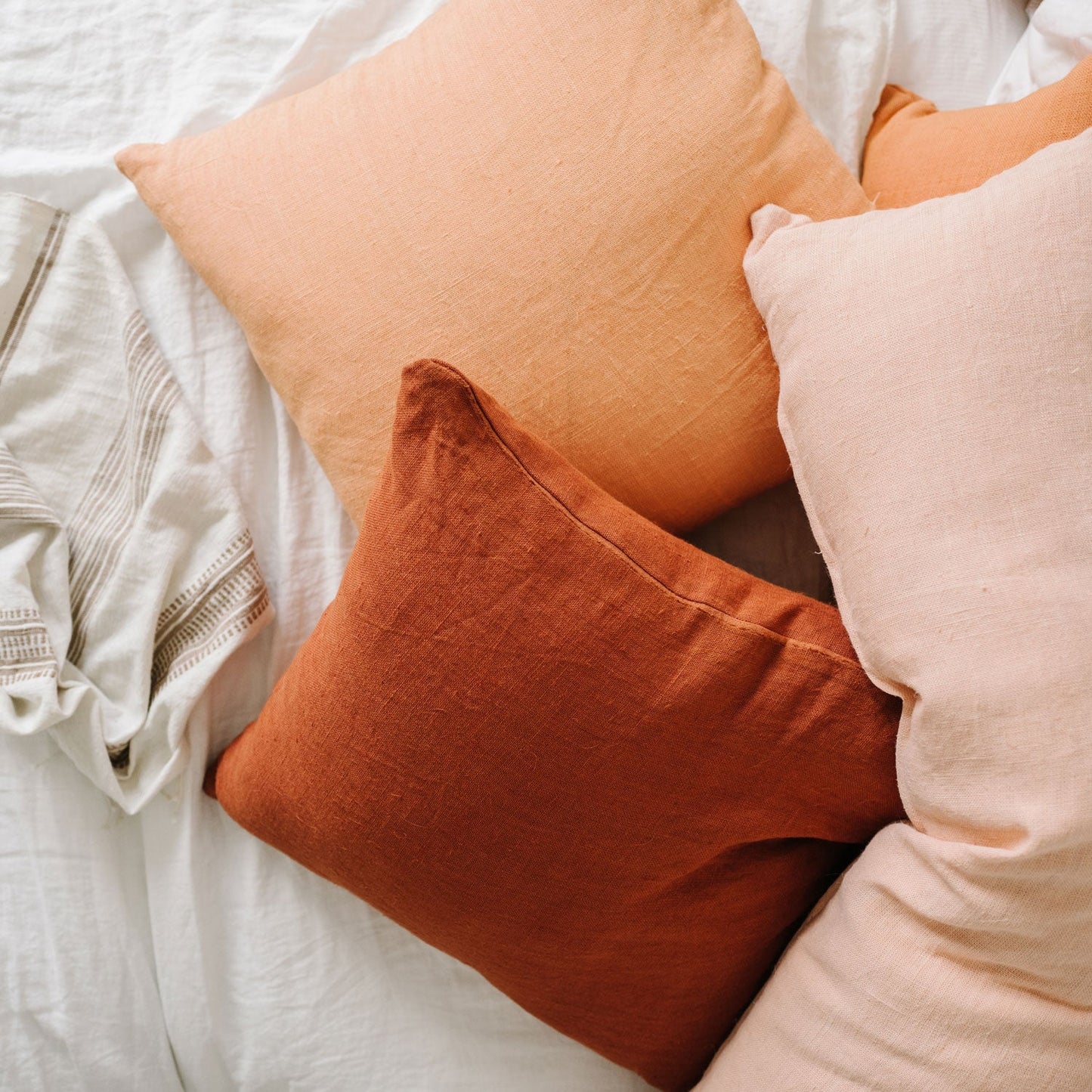 FINAL SALE Apartment F Linen Lumbar Pillow | Extra Long