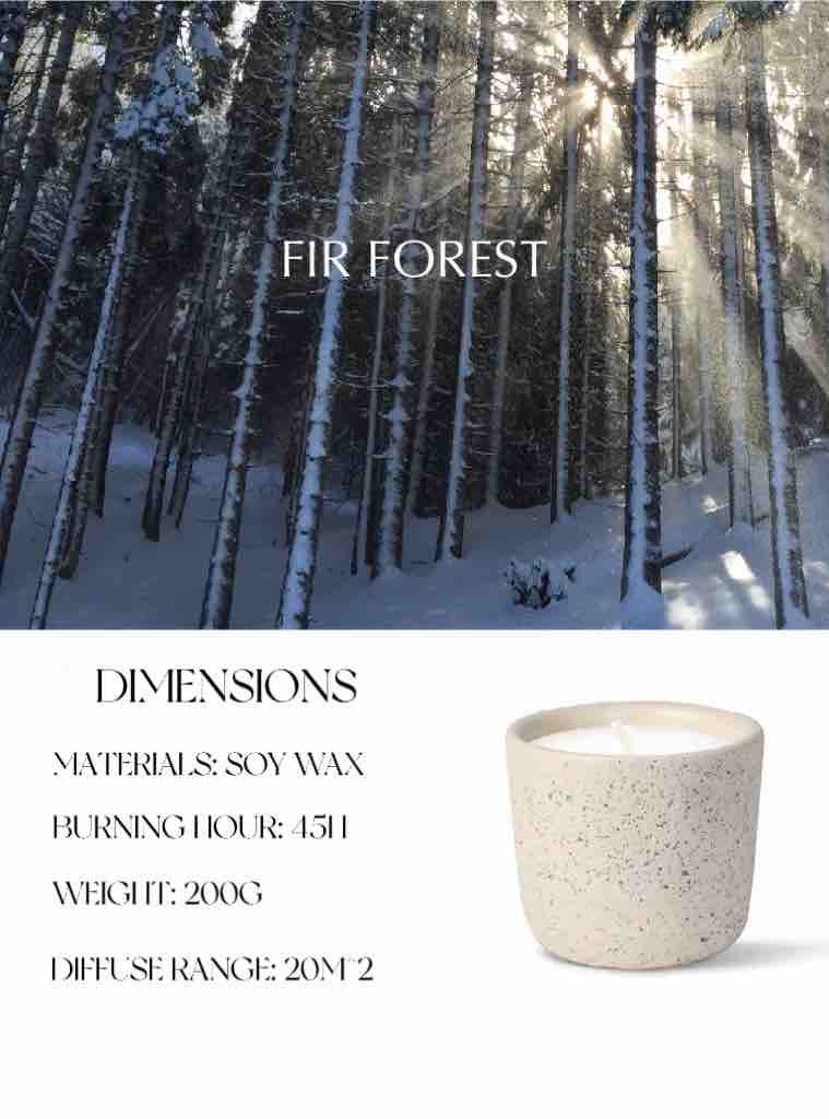 Wood Wick Soy Wax Scented Candle - Breath Of Nature Scented - Fir Forest