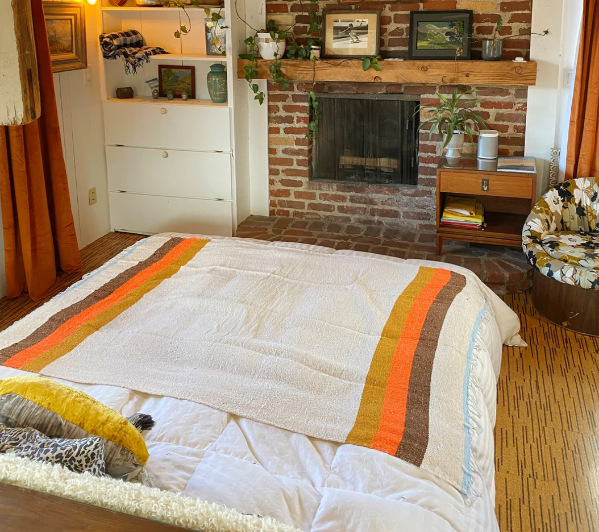 70s Sustainable Recycle Beach Throw Blanket