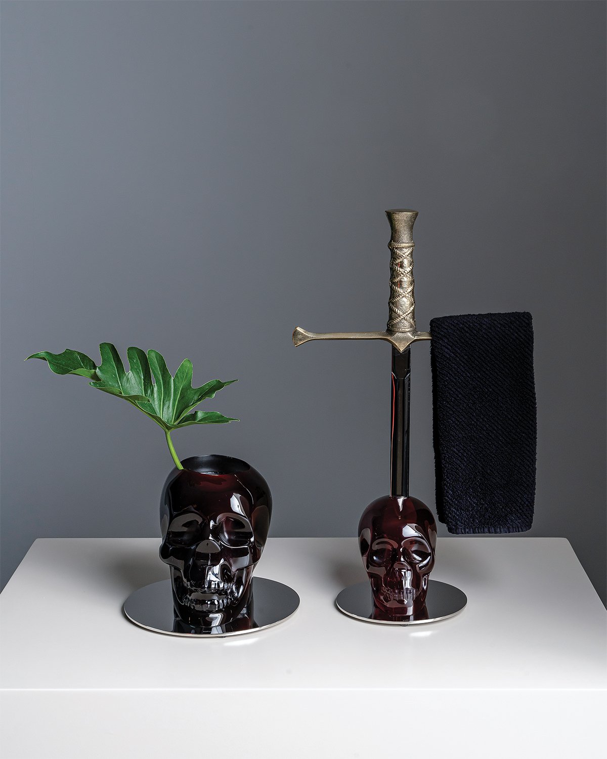 Towel Rack CRANIUM Red - Arte House