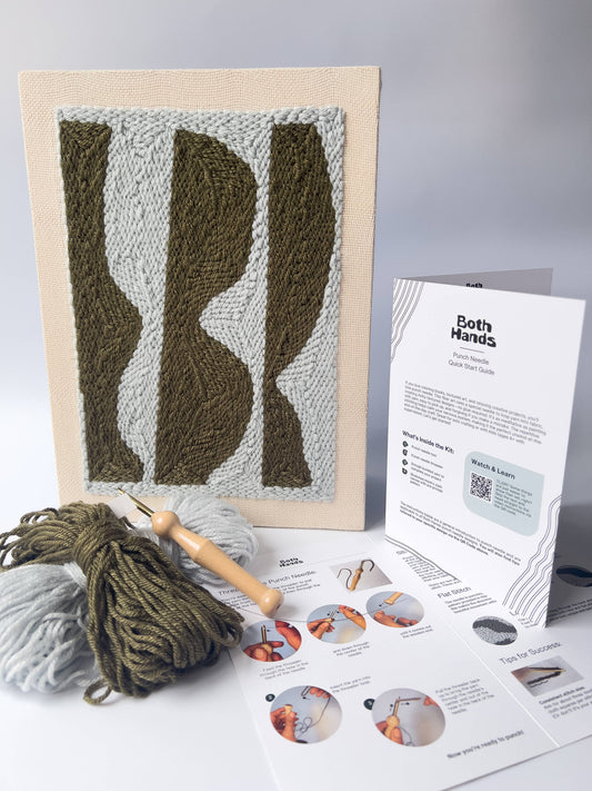 "Pillars" - Beginner Punch Needle Kit - Wall Art
