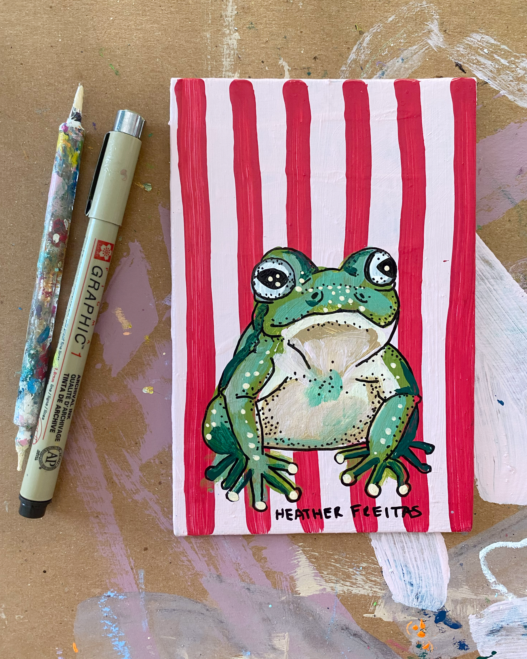 Frog Pond ( Original Painting ) - Arte House