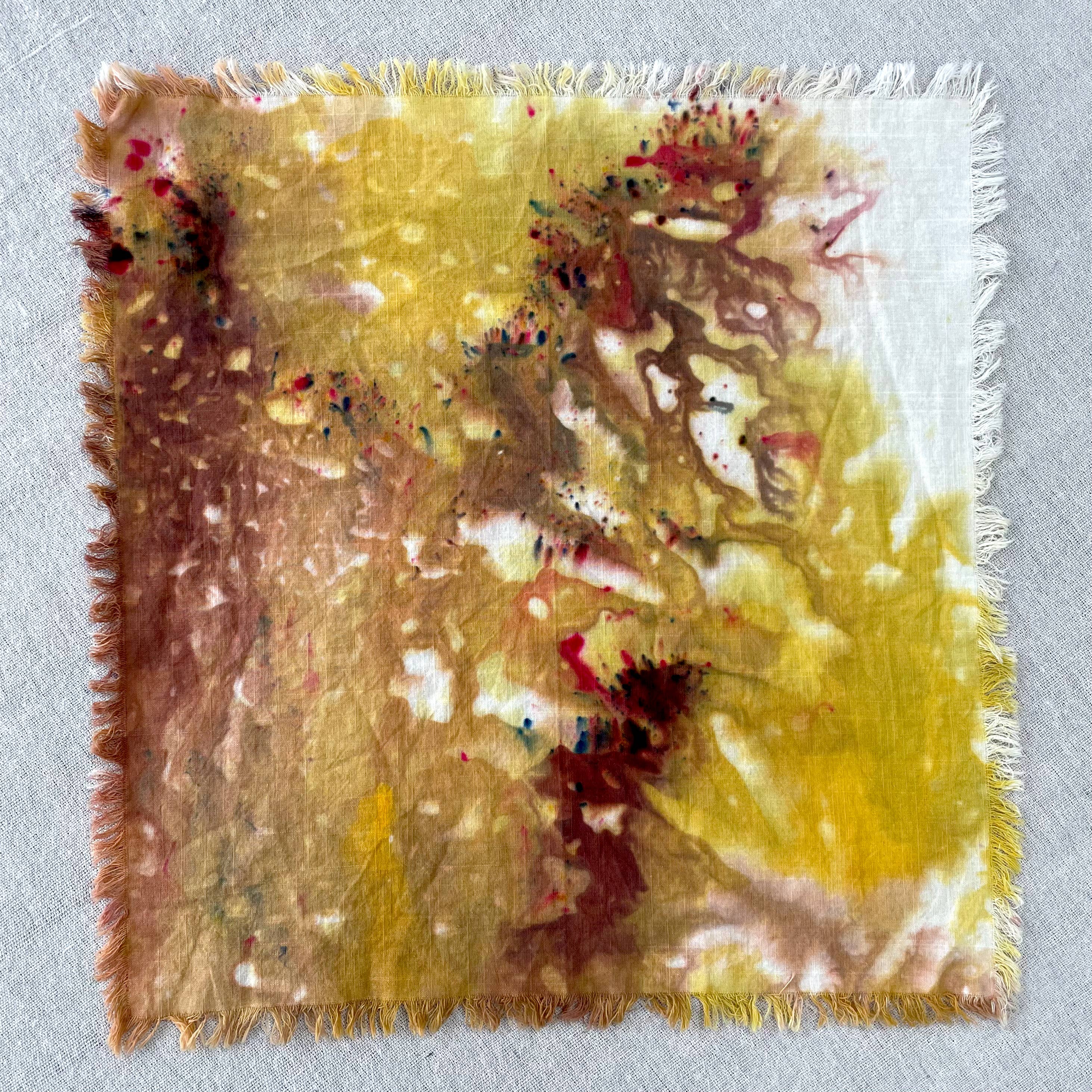 Sunflower Hand-dyed Napkins