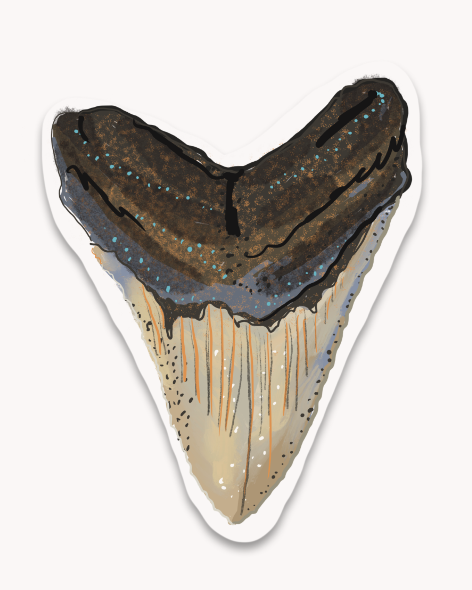 Megladon Tooth Sticker