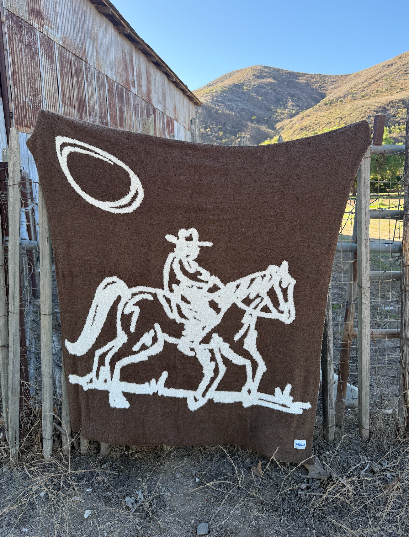 Drifter Plush Throw - Leather Brown