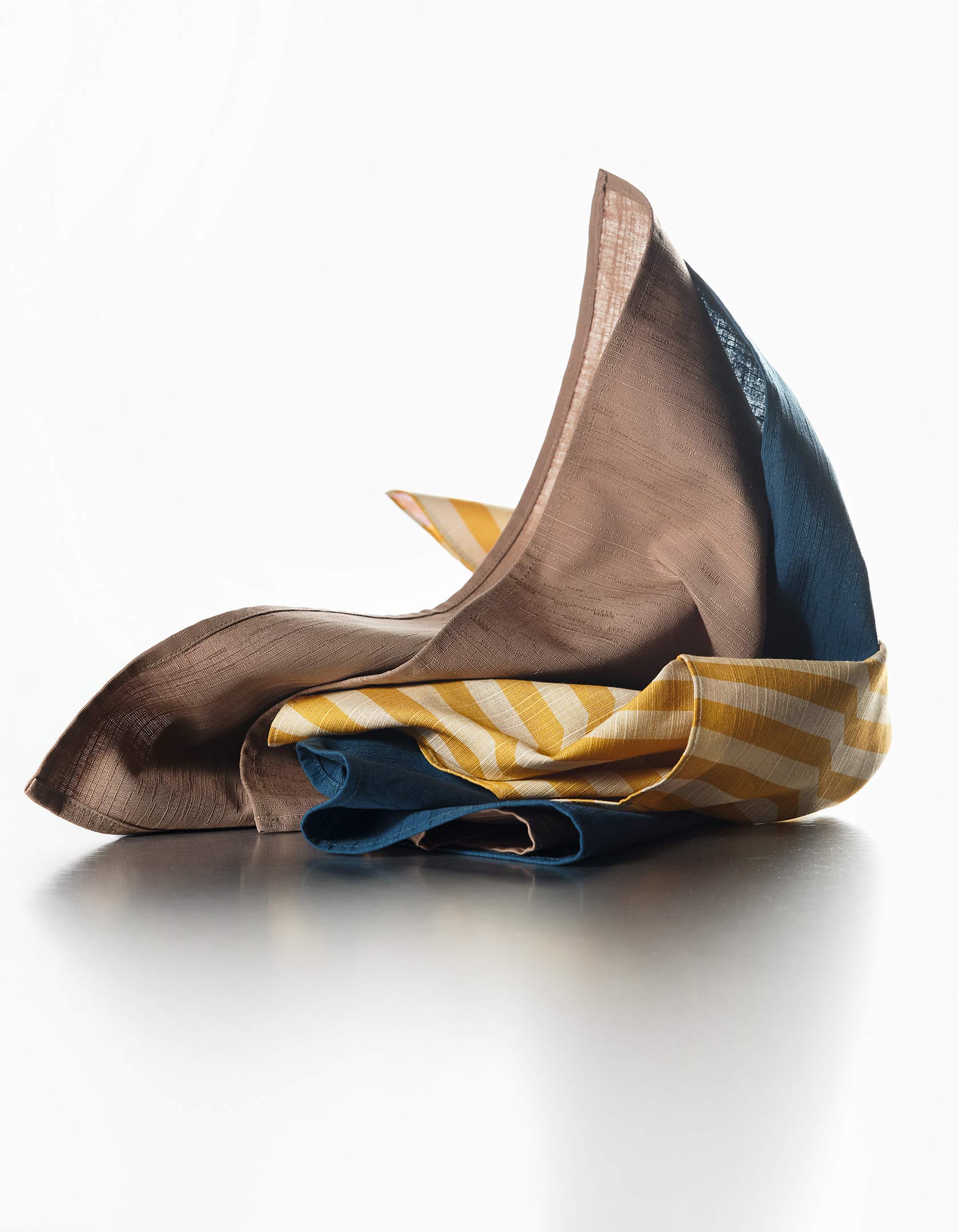 Dinner Napkins Double Sided Stripe - Quiet Season