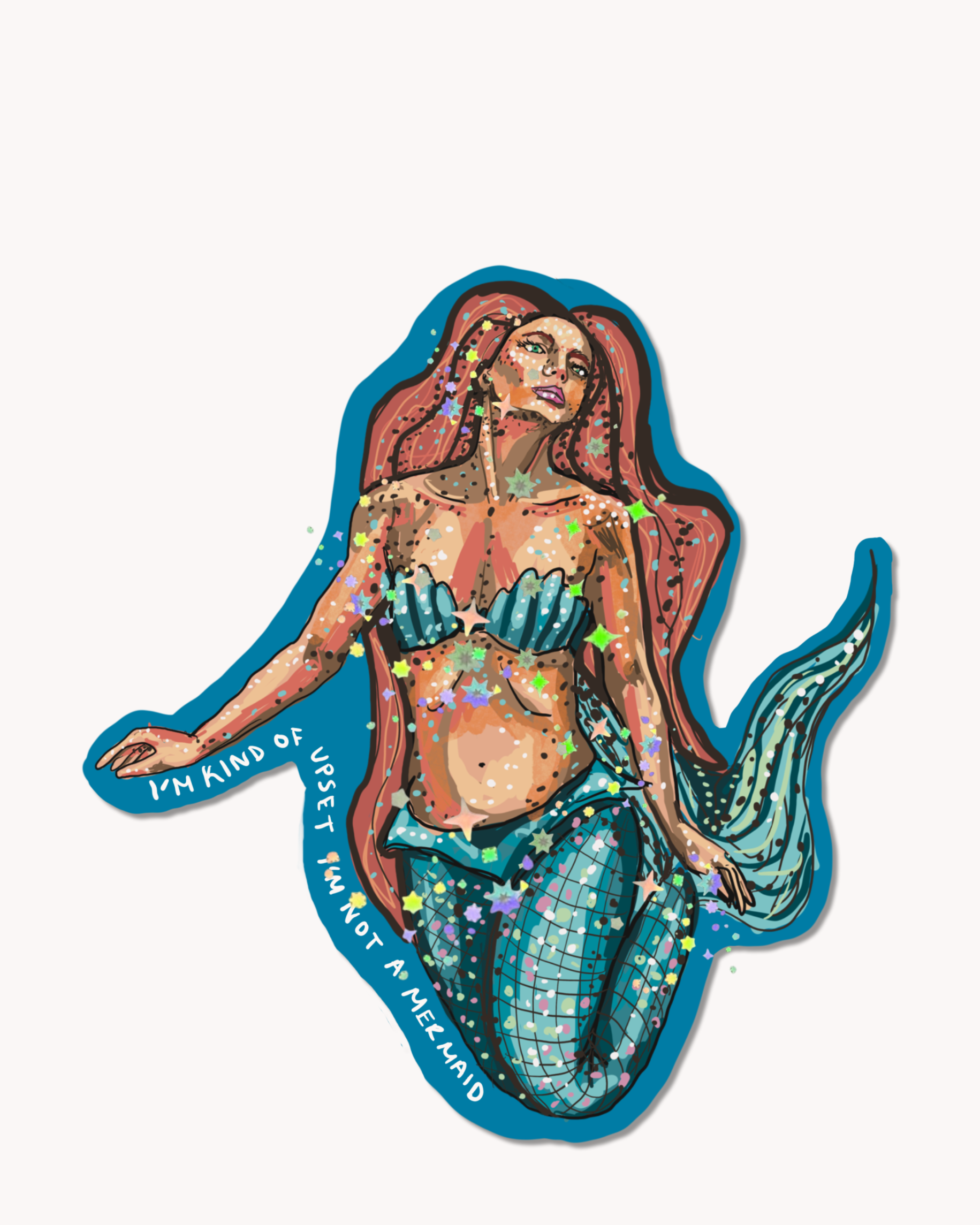 Bummed I’m Not A Mermaid Sticker - Arte House