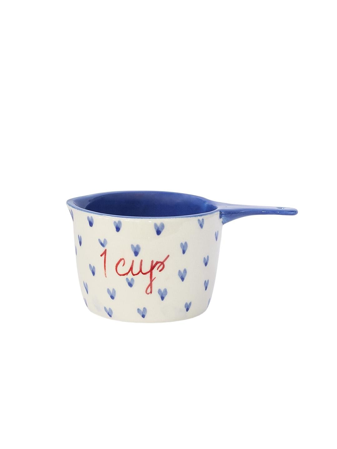 Little Hearts Measuring Ceramic Cup - (Set of 4) - Arte House