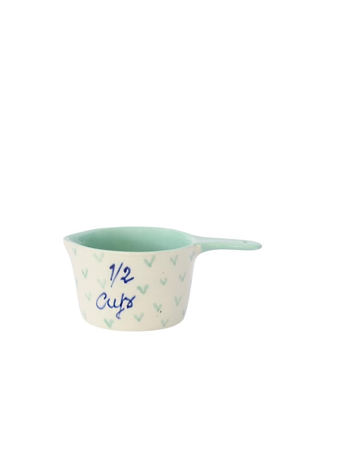 Little Hearts Measuring Ceramic Cup - (Set of 4) - Arte House