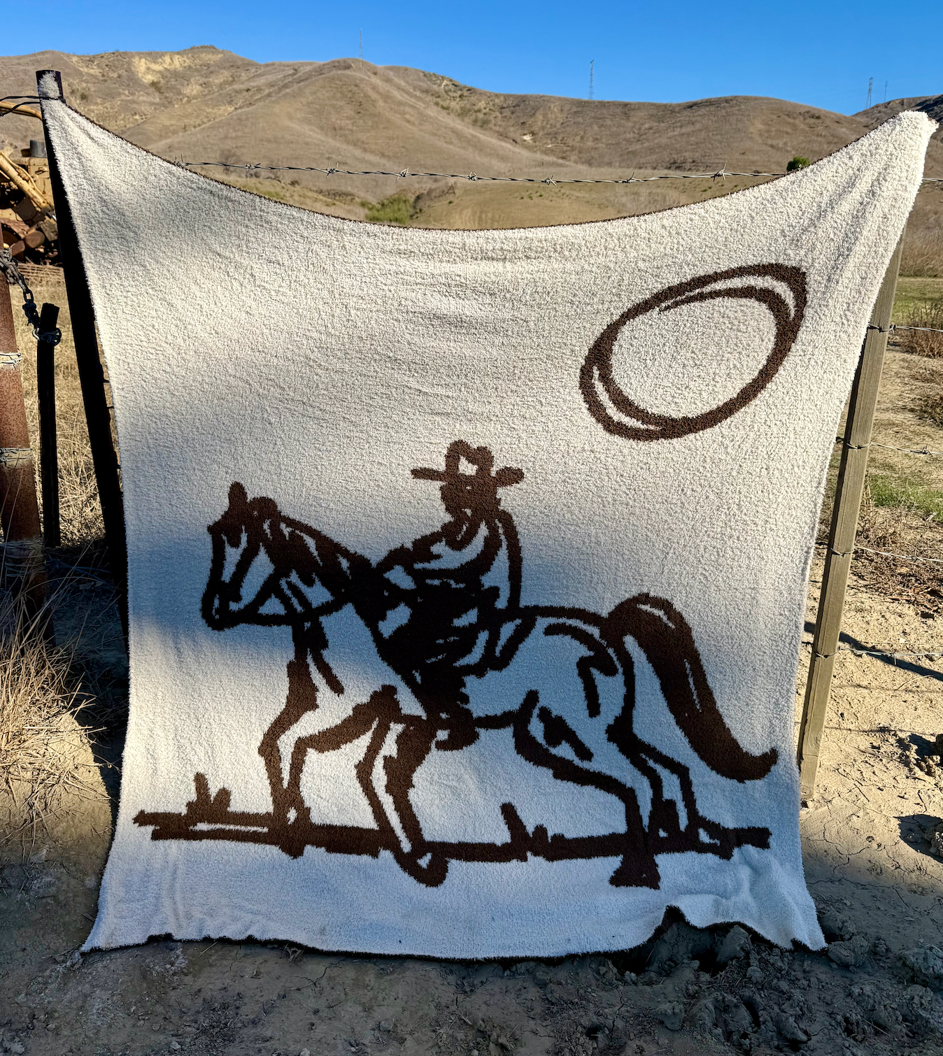 Drifter Plush Throw - Leather Brown
