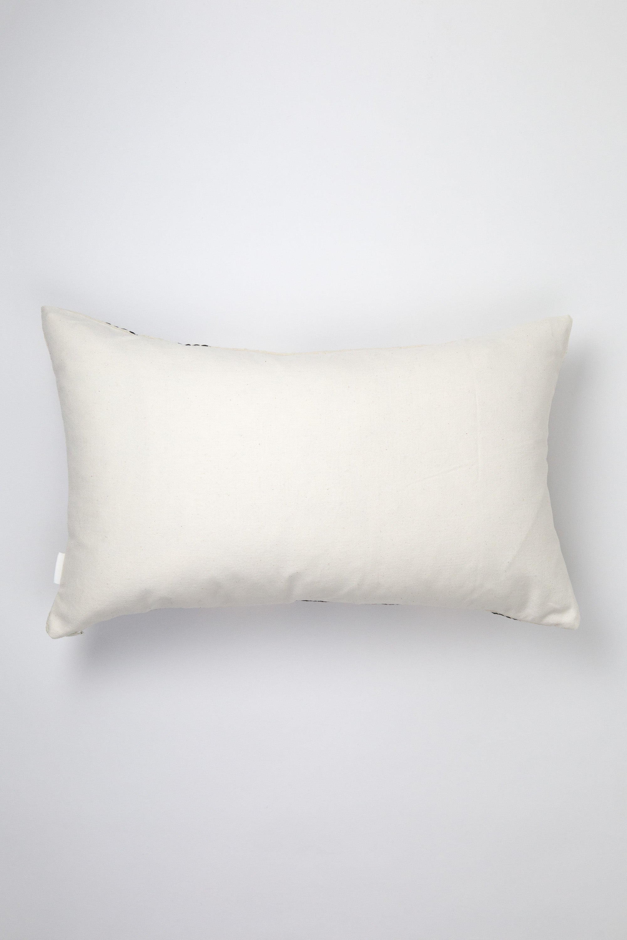 Checkered Brocade Pillow - Pink & Blue 12" x 20"