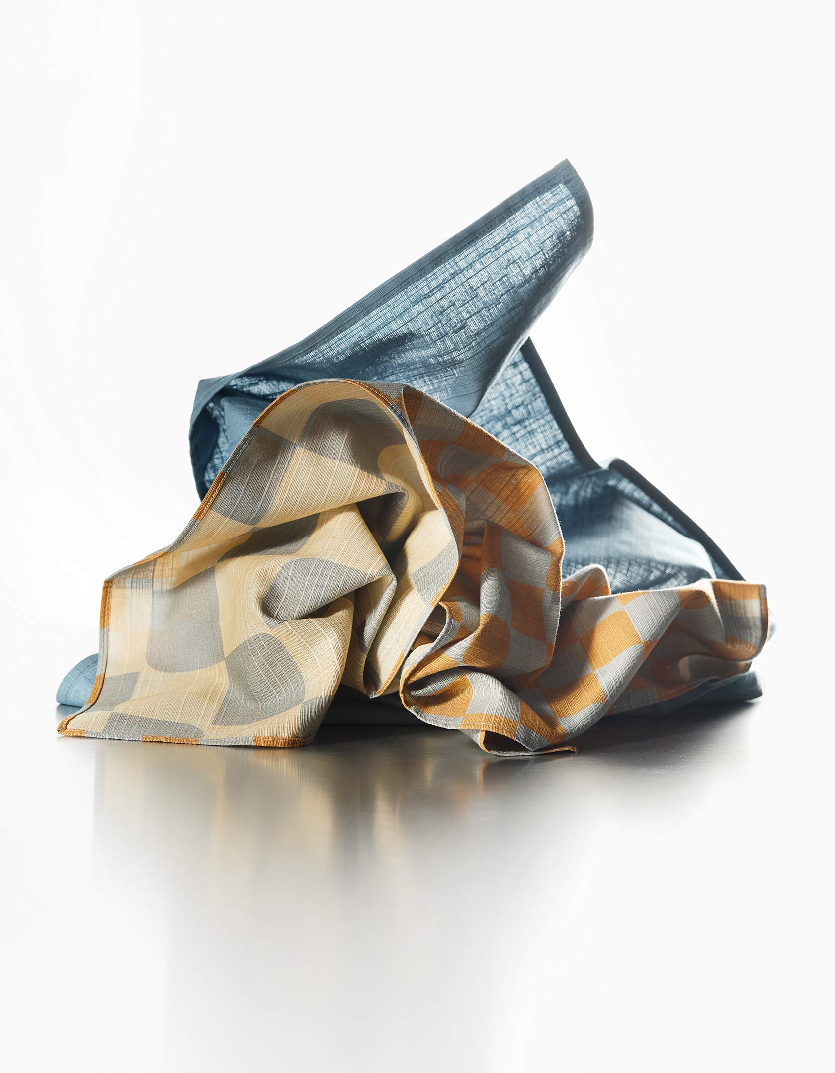 Dinner Napkins Double Sided Checker - Quiet Season