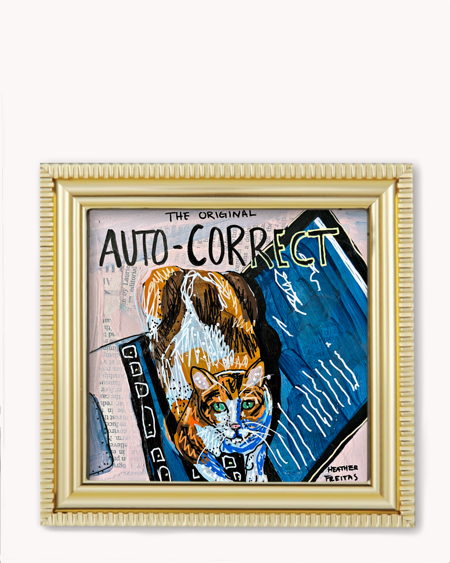 Auto Correct Framed Magnet ( Medium )