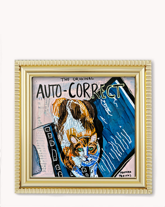 Auto Correct Framed Magnet ( Medium )