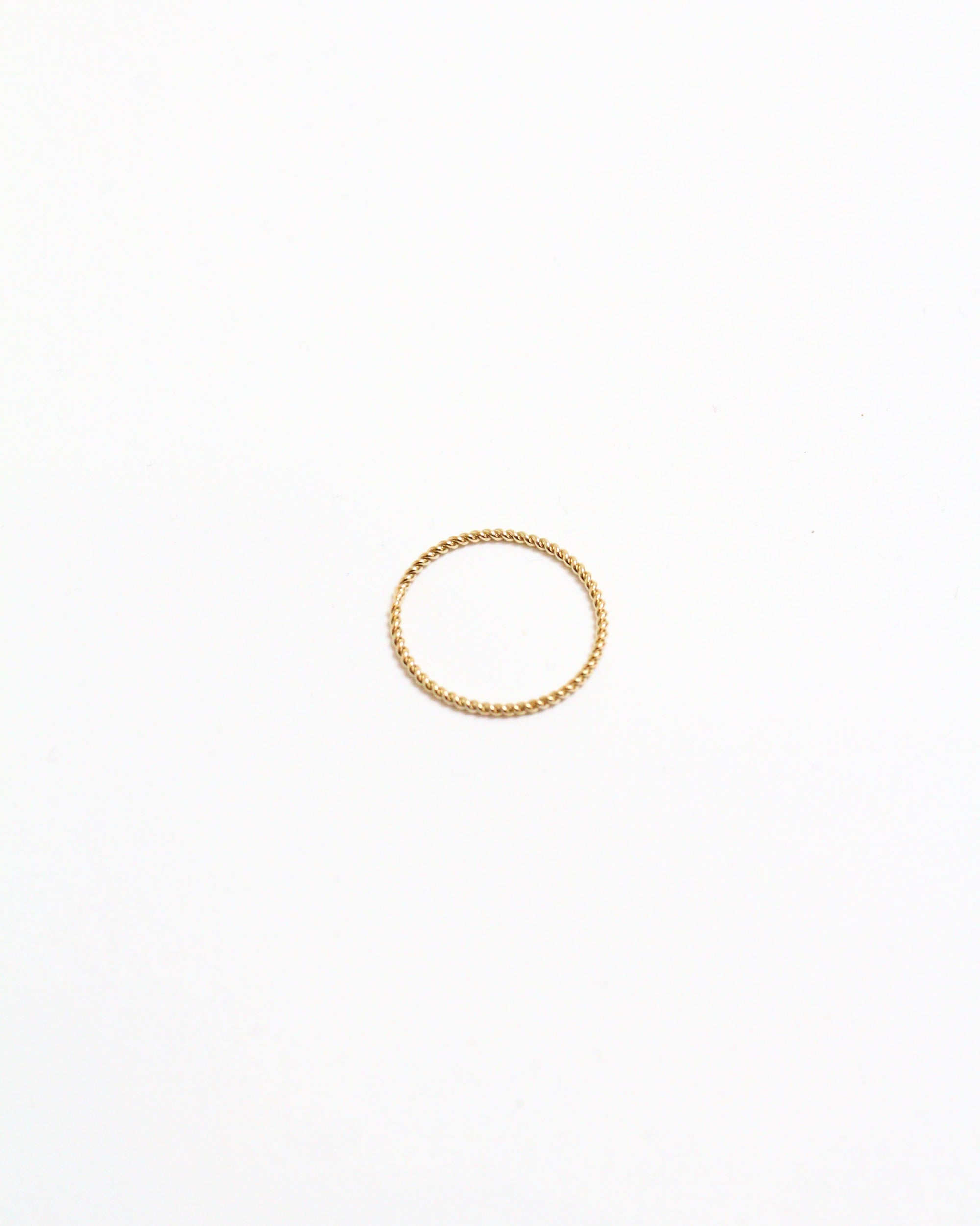 14k Gold-Filled Twisted Delicate Ring