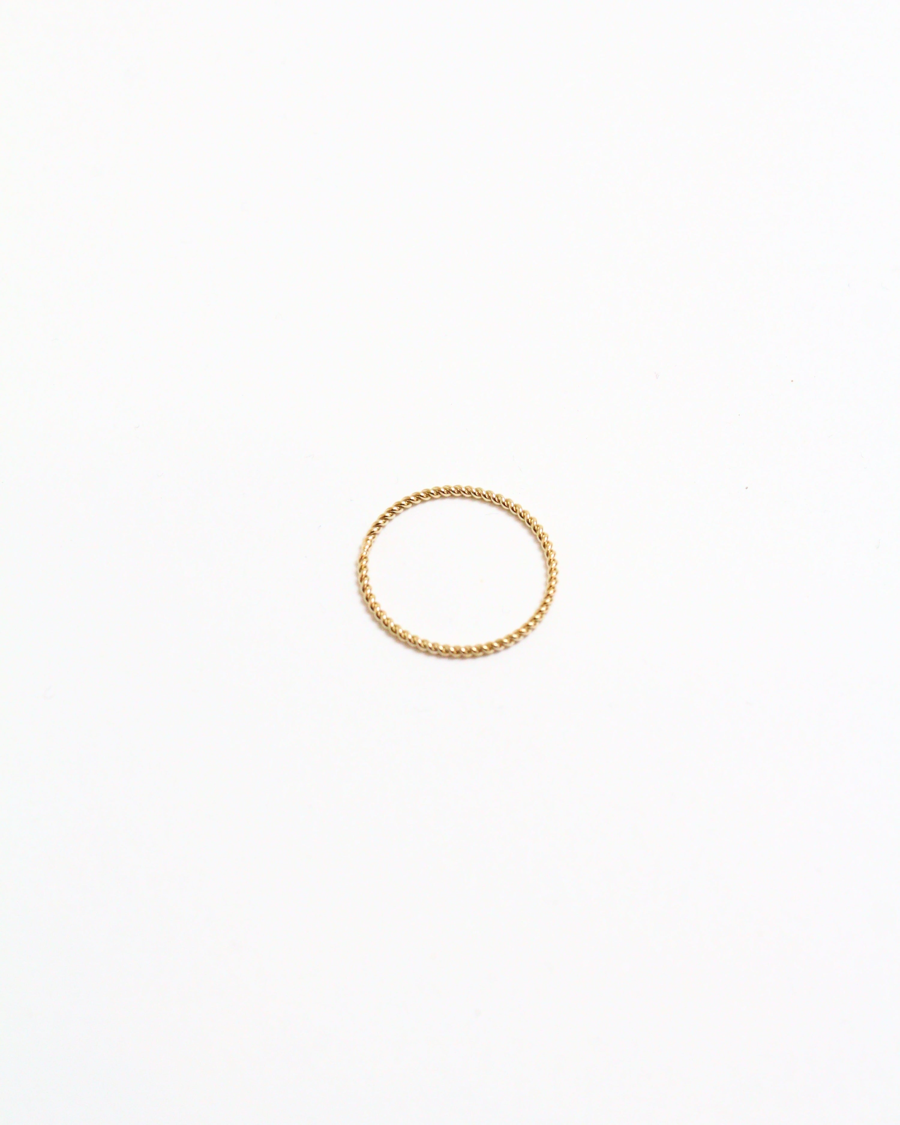 14k Gold-Filled Twisted Delicate Ring