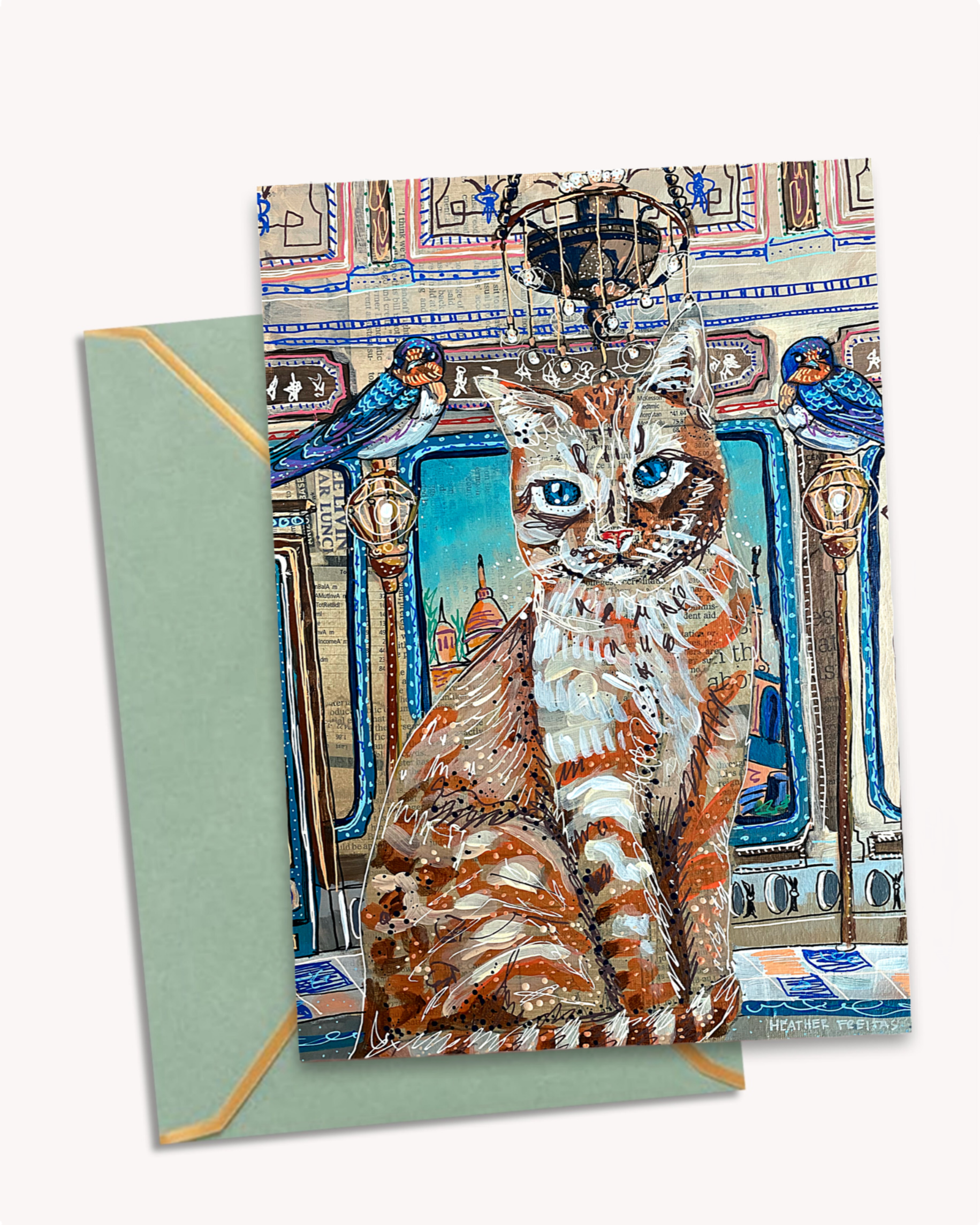 Royal Castle Cat - Greeting Card / Fine Art Print - Arte House