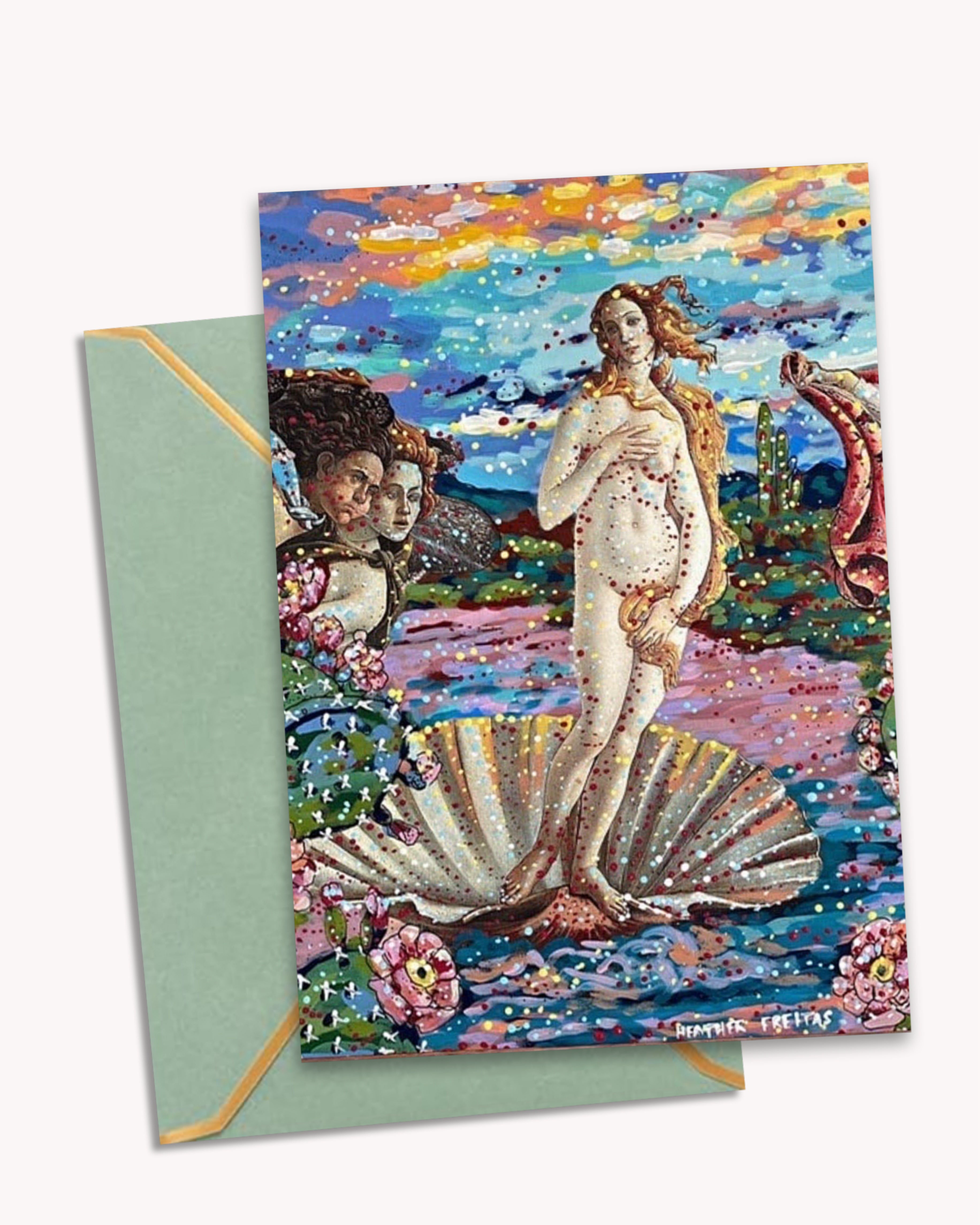 Desert Birth Of Venus - Greeting Card / Fine Art Print - Arte House