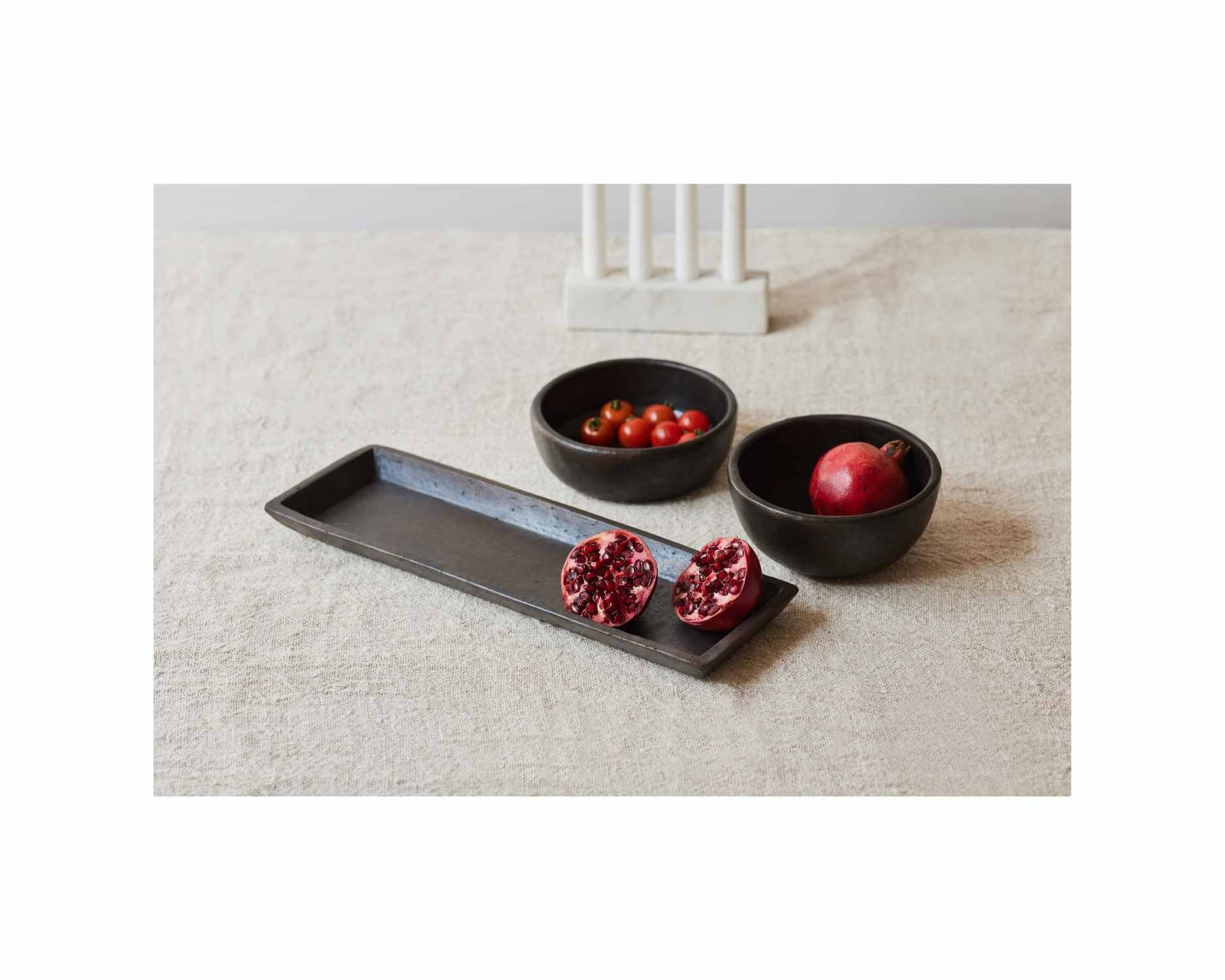 Earthenware Clay Longpi Pottery Bowl, 6x2 Inch (Set of 2) - Arte House