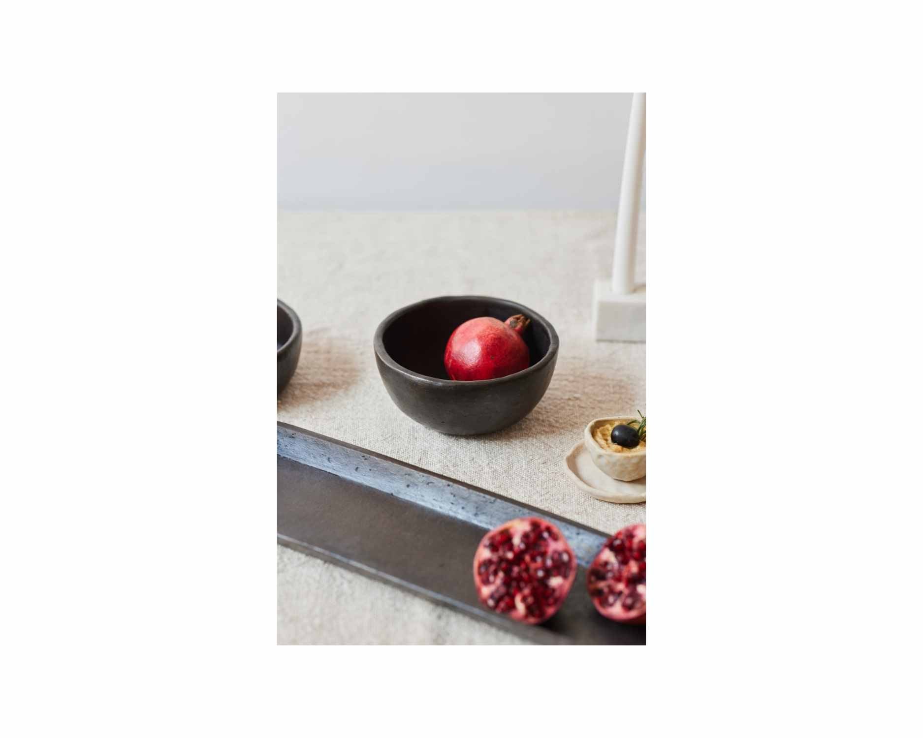 Earthenware Clay Longpi Pottery Bowl, 6x2 Inch (Set of 2) - Arte House