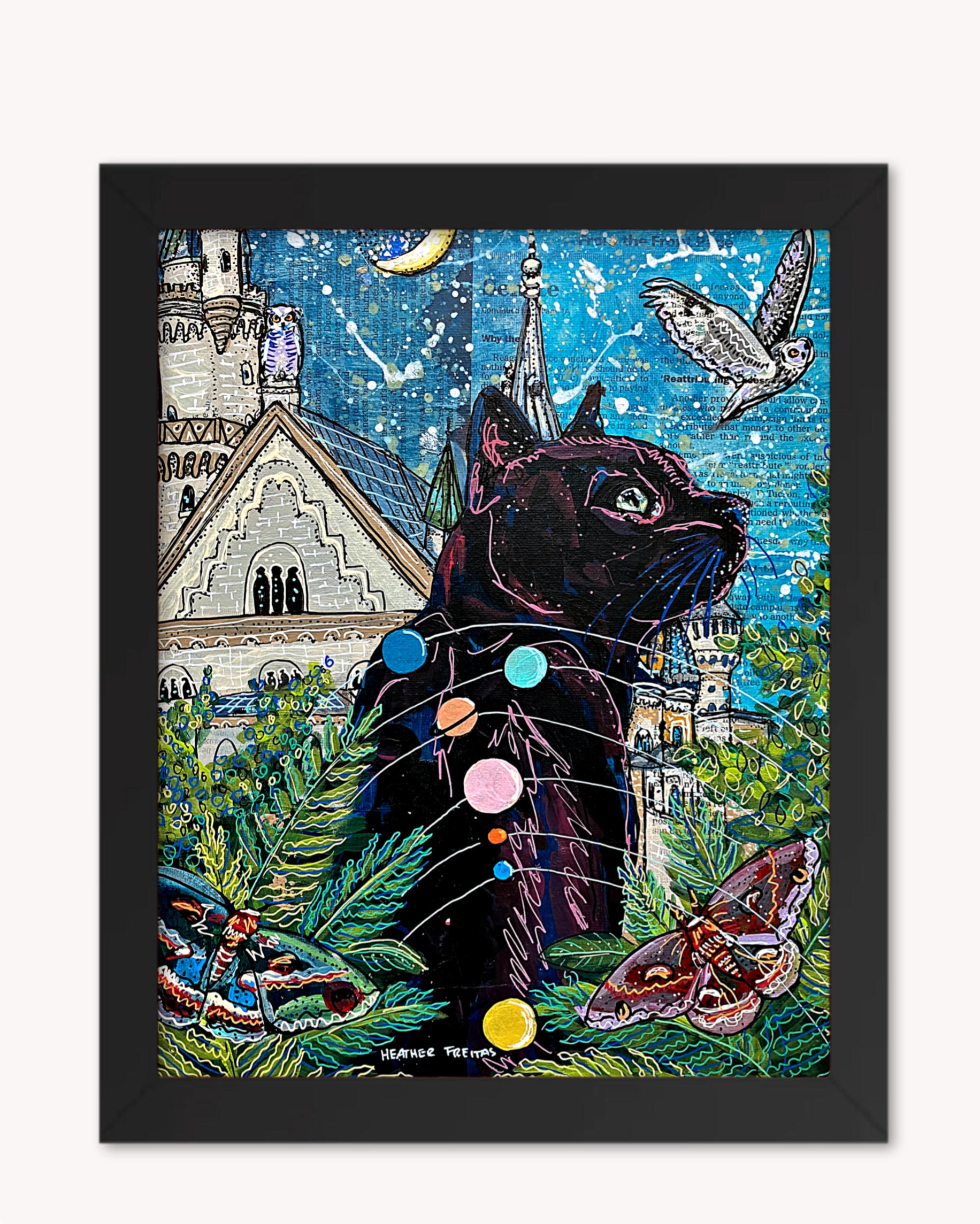 Jupiter Castle Cat Print - Arte House