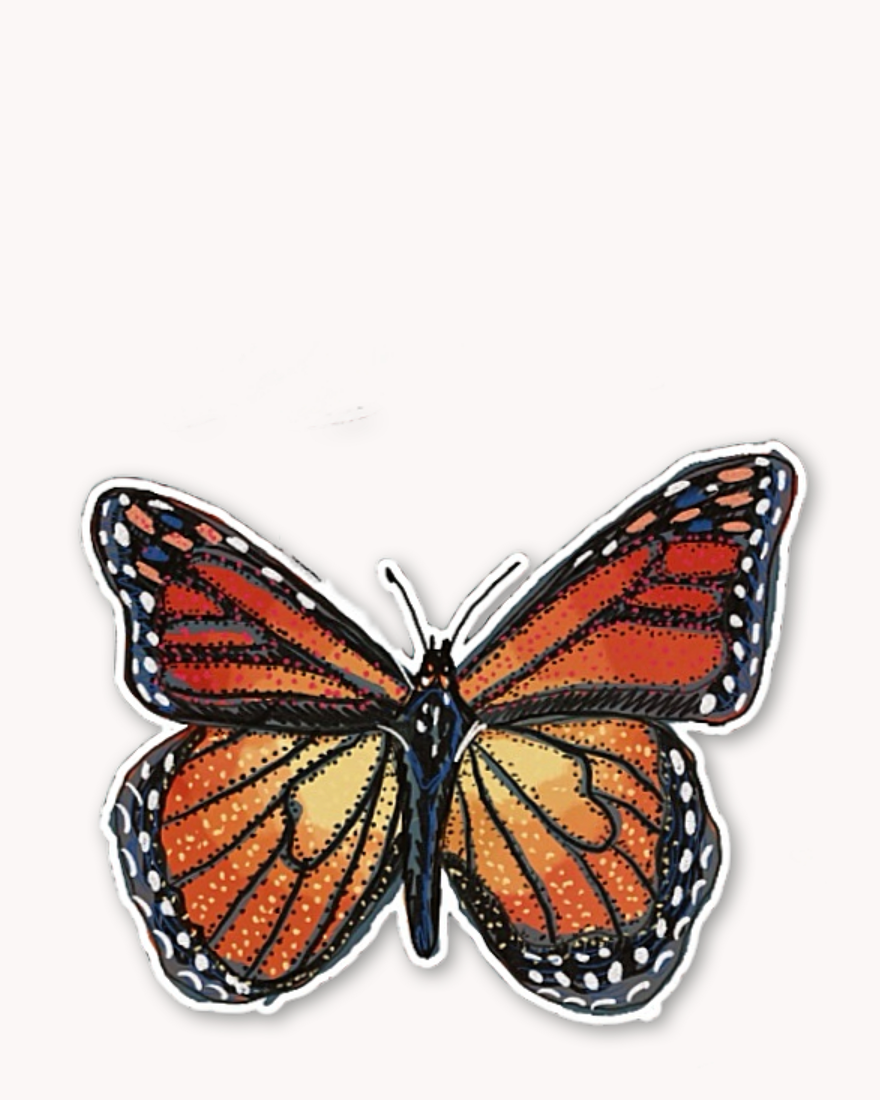 Monarch Sticker - Arte House