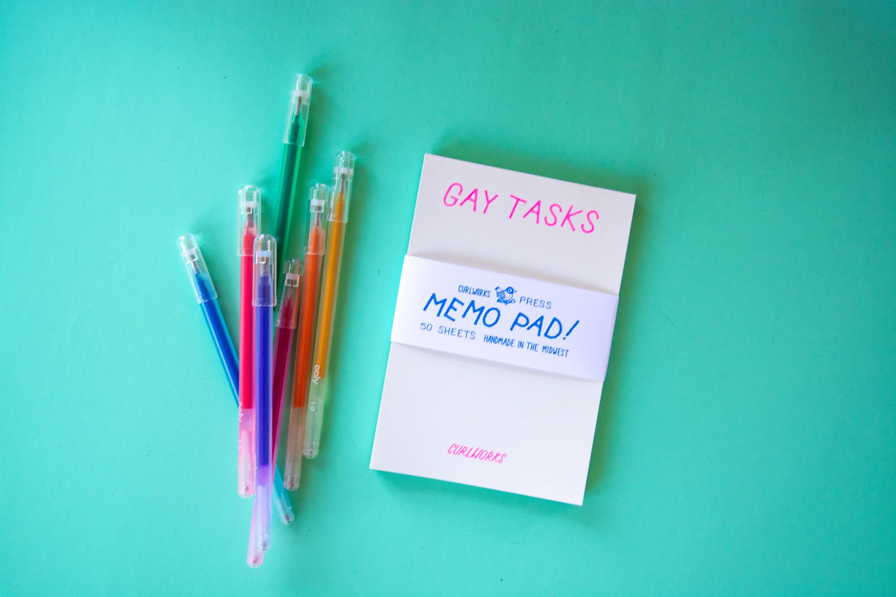 Gay Tasks Risograph Memo Pad