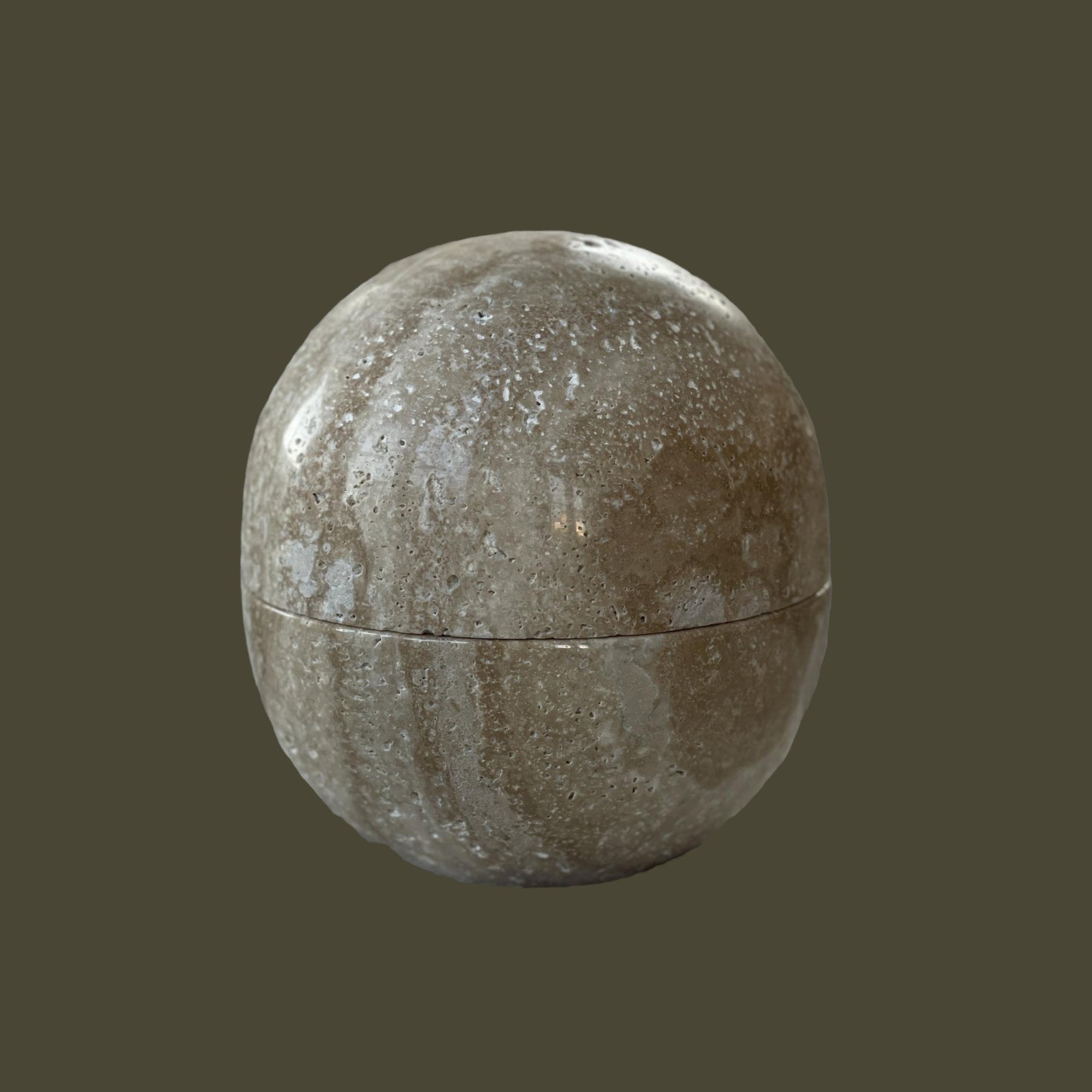 Dot Box, Large in Travertine