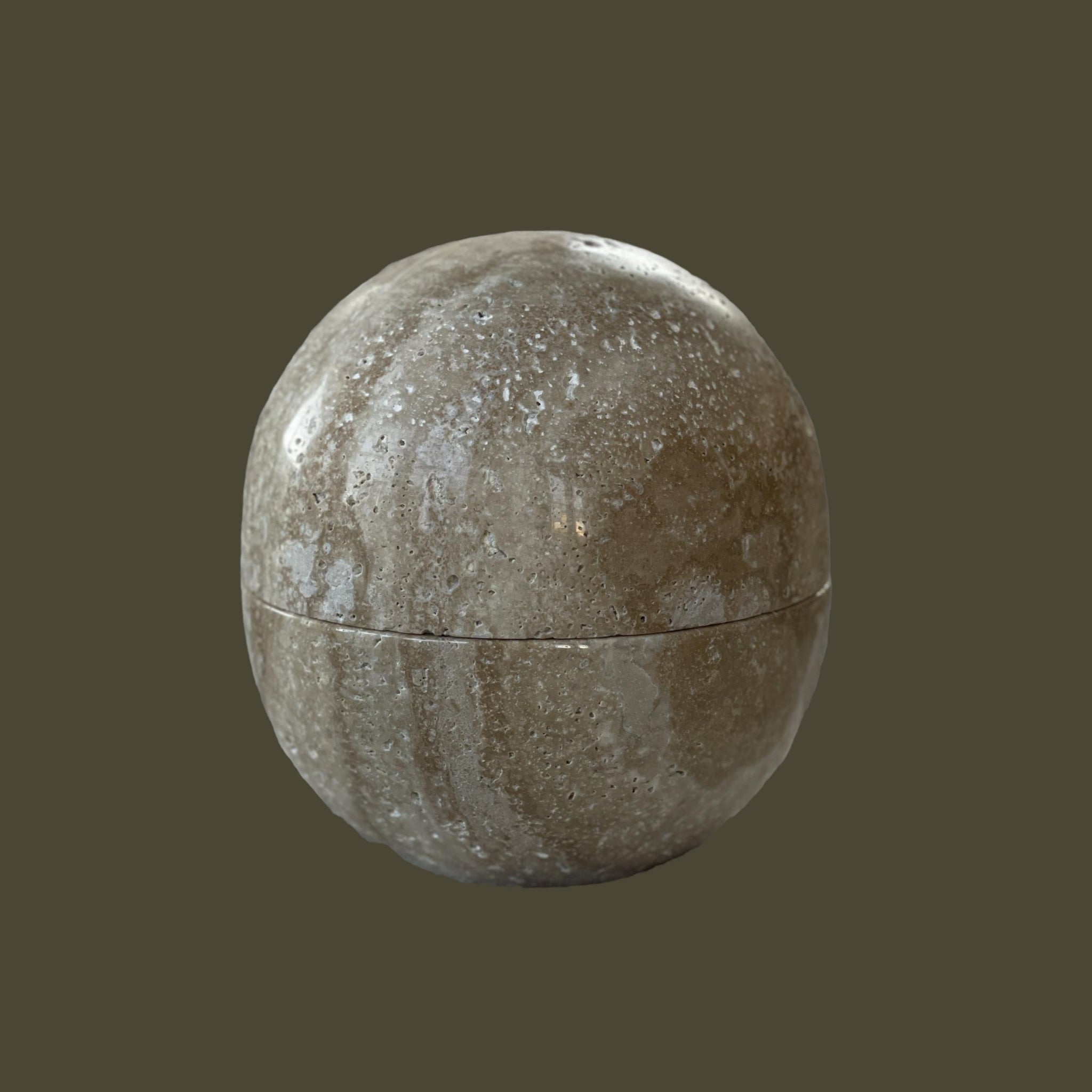 Dot Box, Large in Travertine