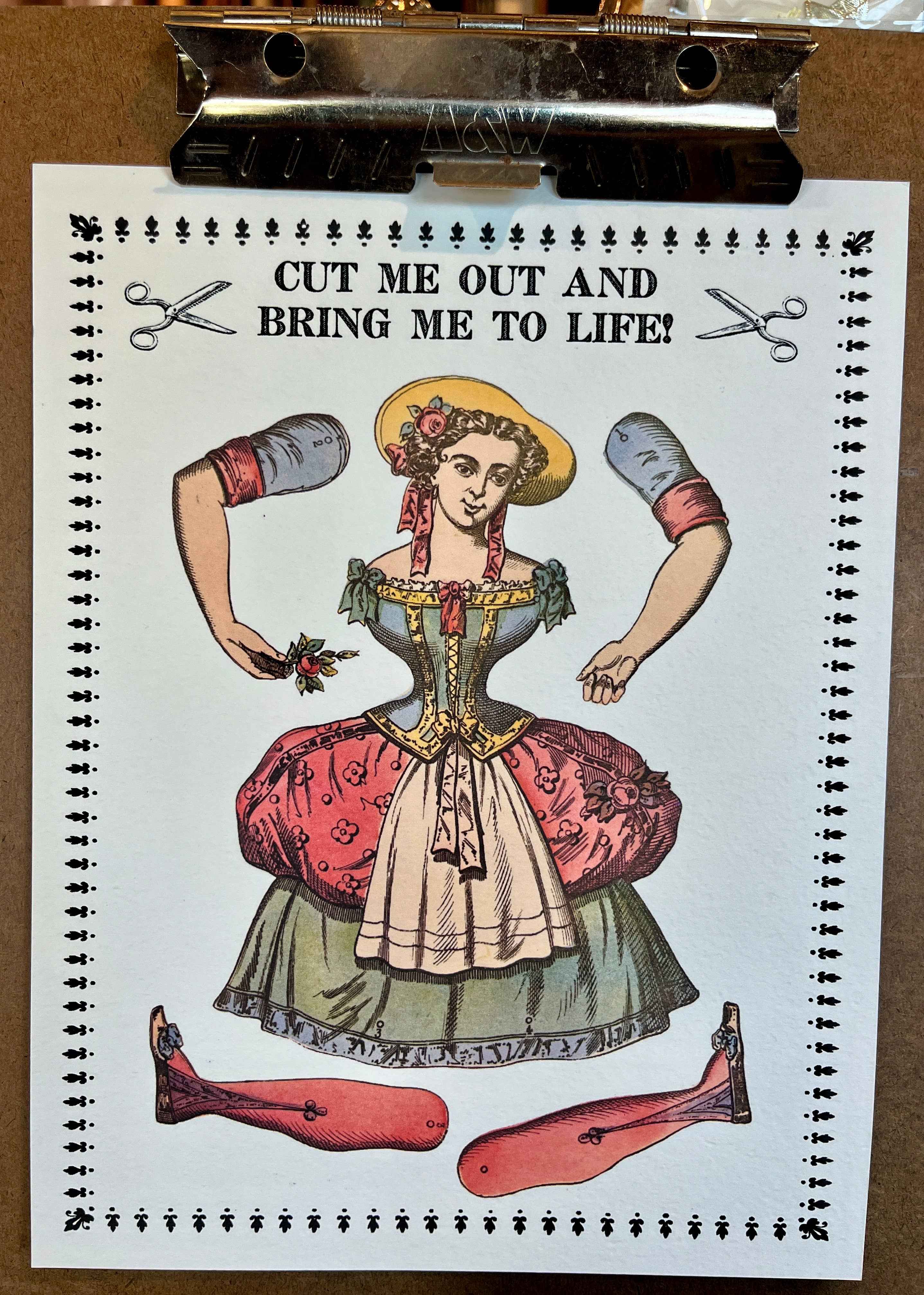 Paper Puppet Cut Out Art Cards