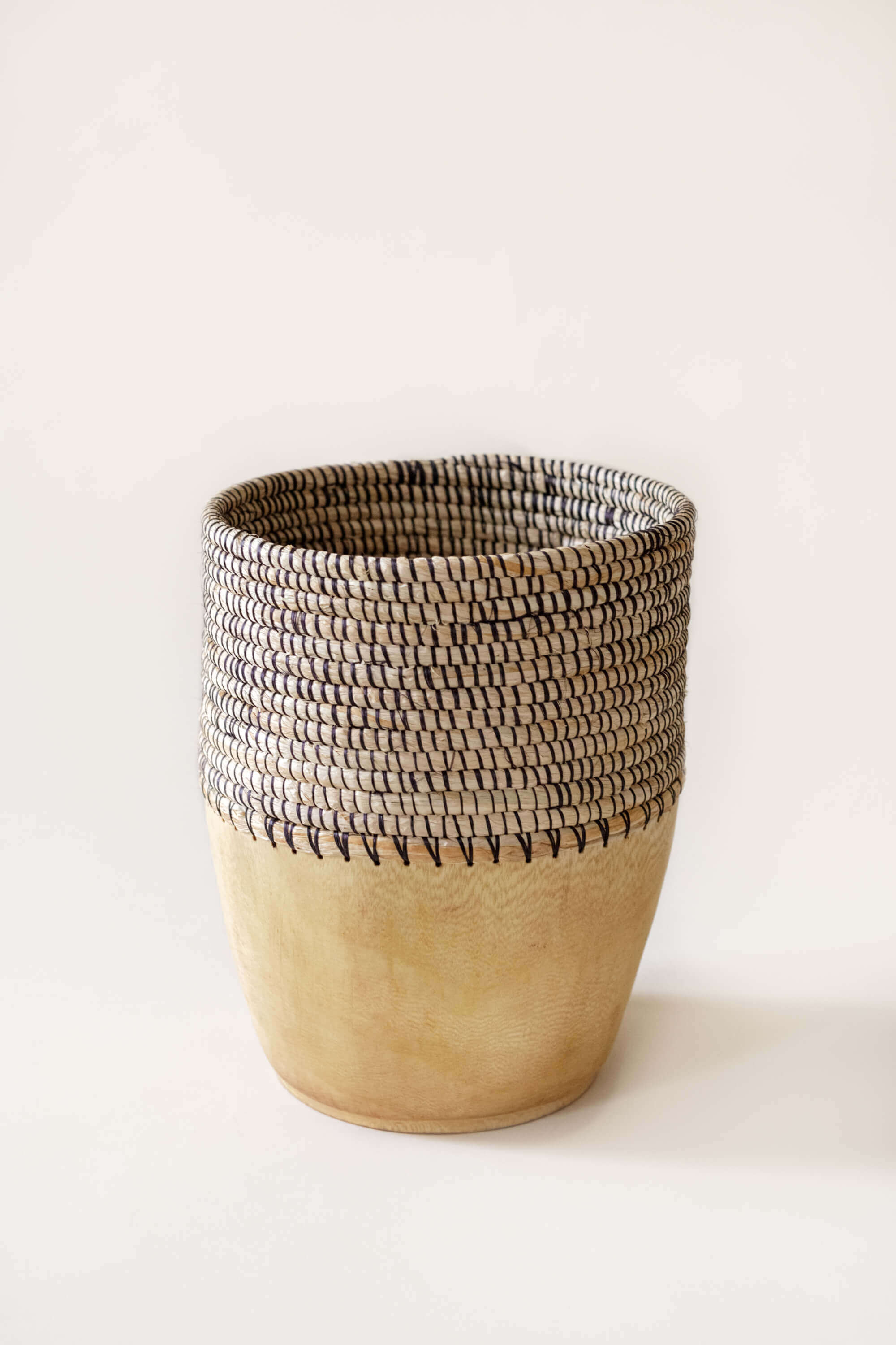 Copabu Wooden + Woven Tall Vessel - Arte House