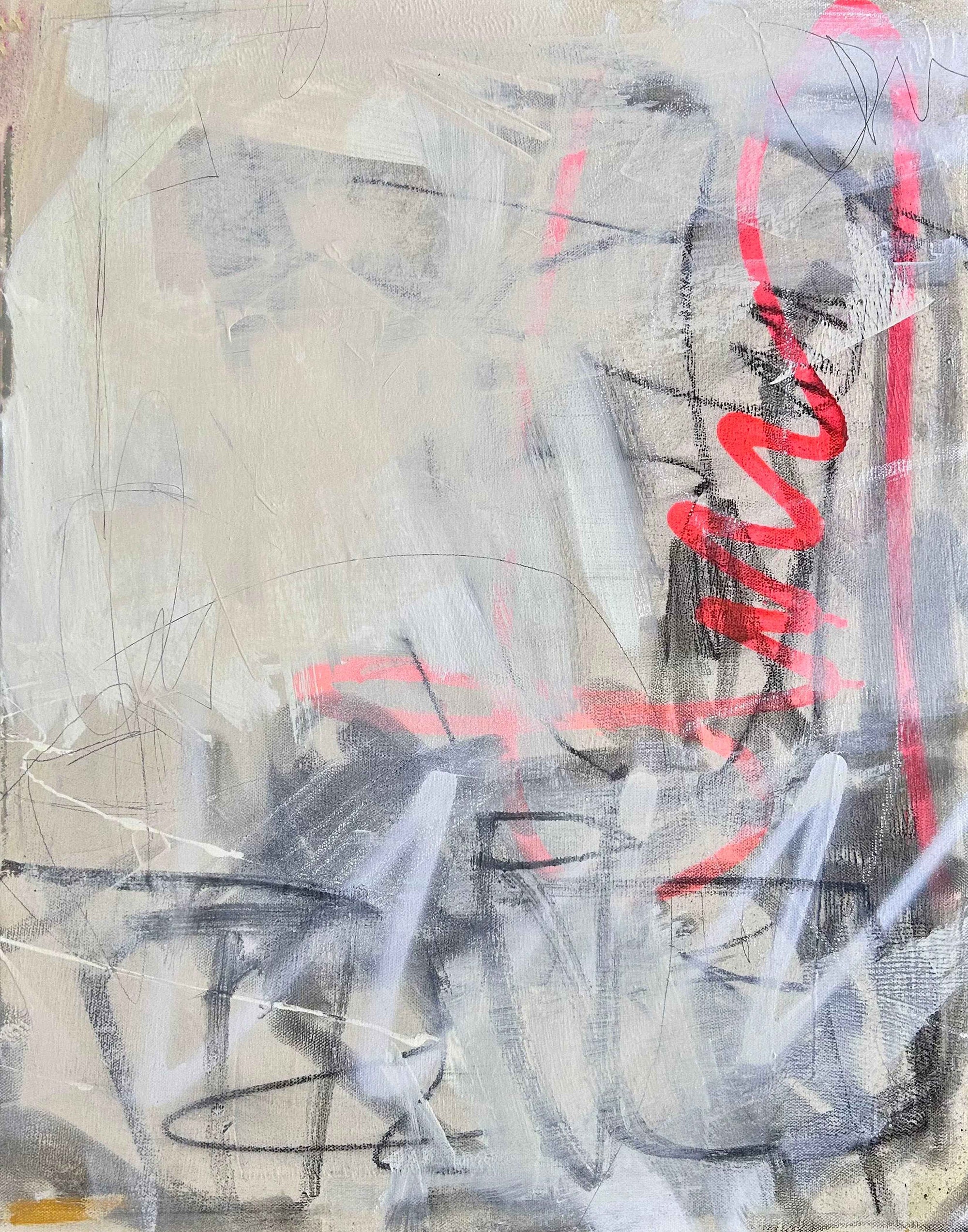 The Paper Route Abstract Art Print