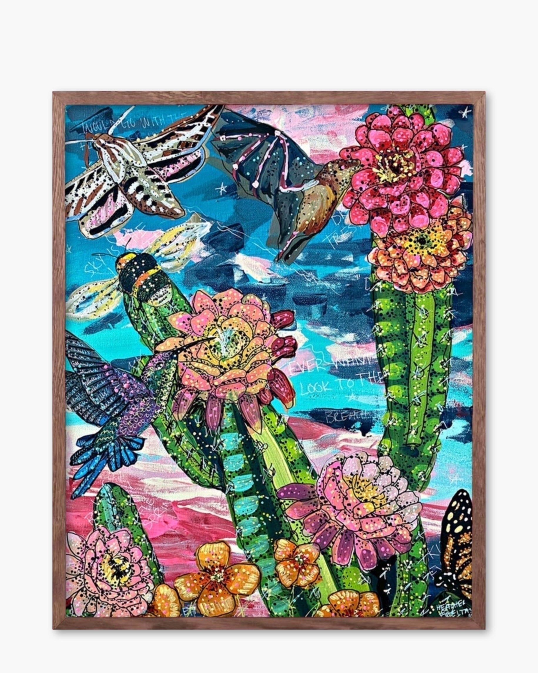 Desert Twilight Pollinators Print