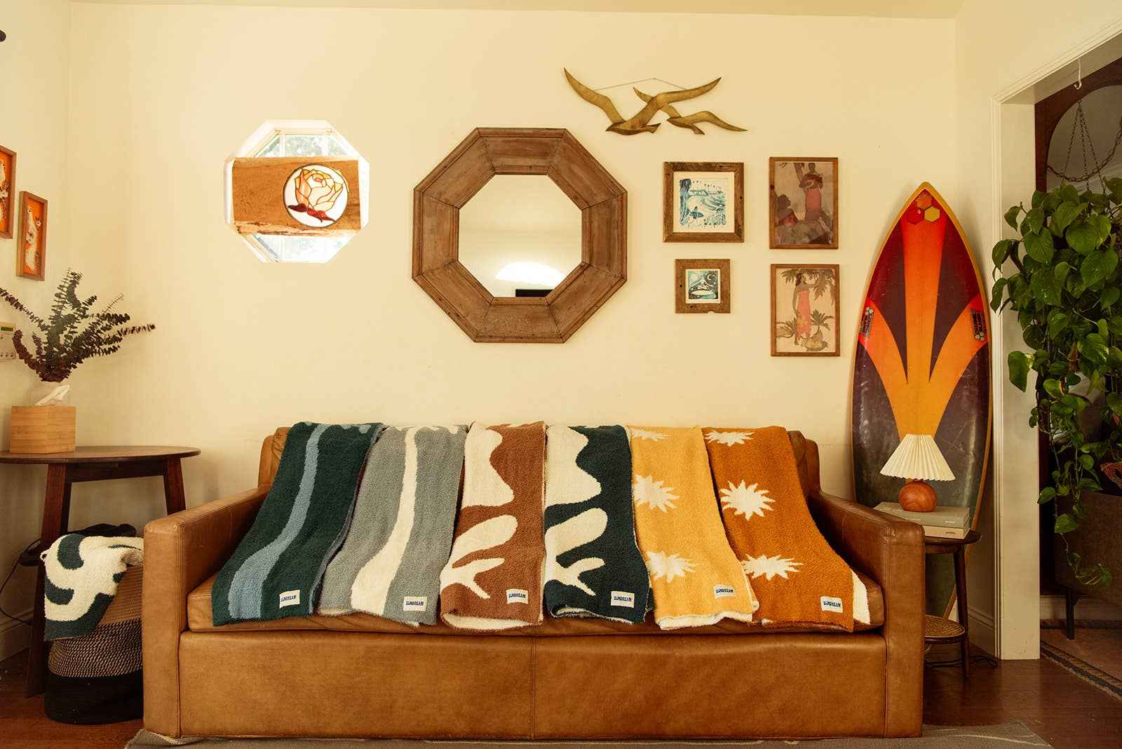 Drifter Plush Throw - Leather Brown