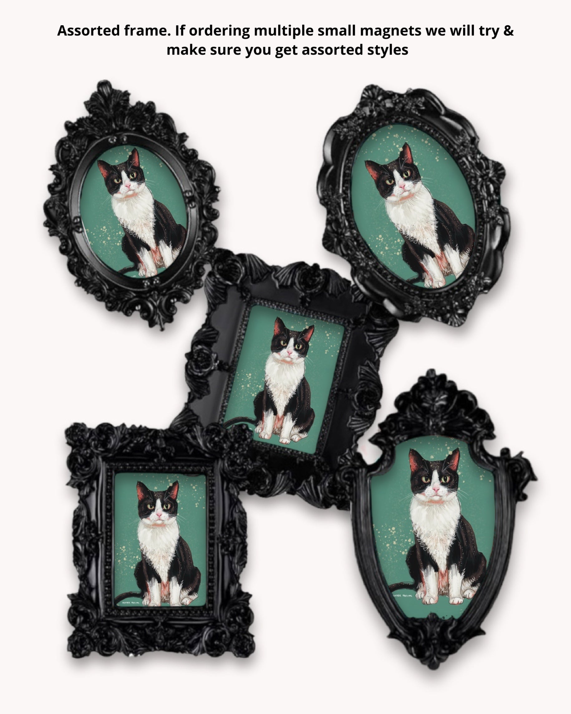 Tux Cat House Framed Magnet ( Small ) - Arte House