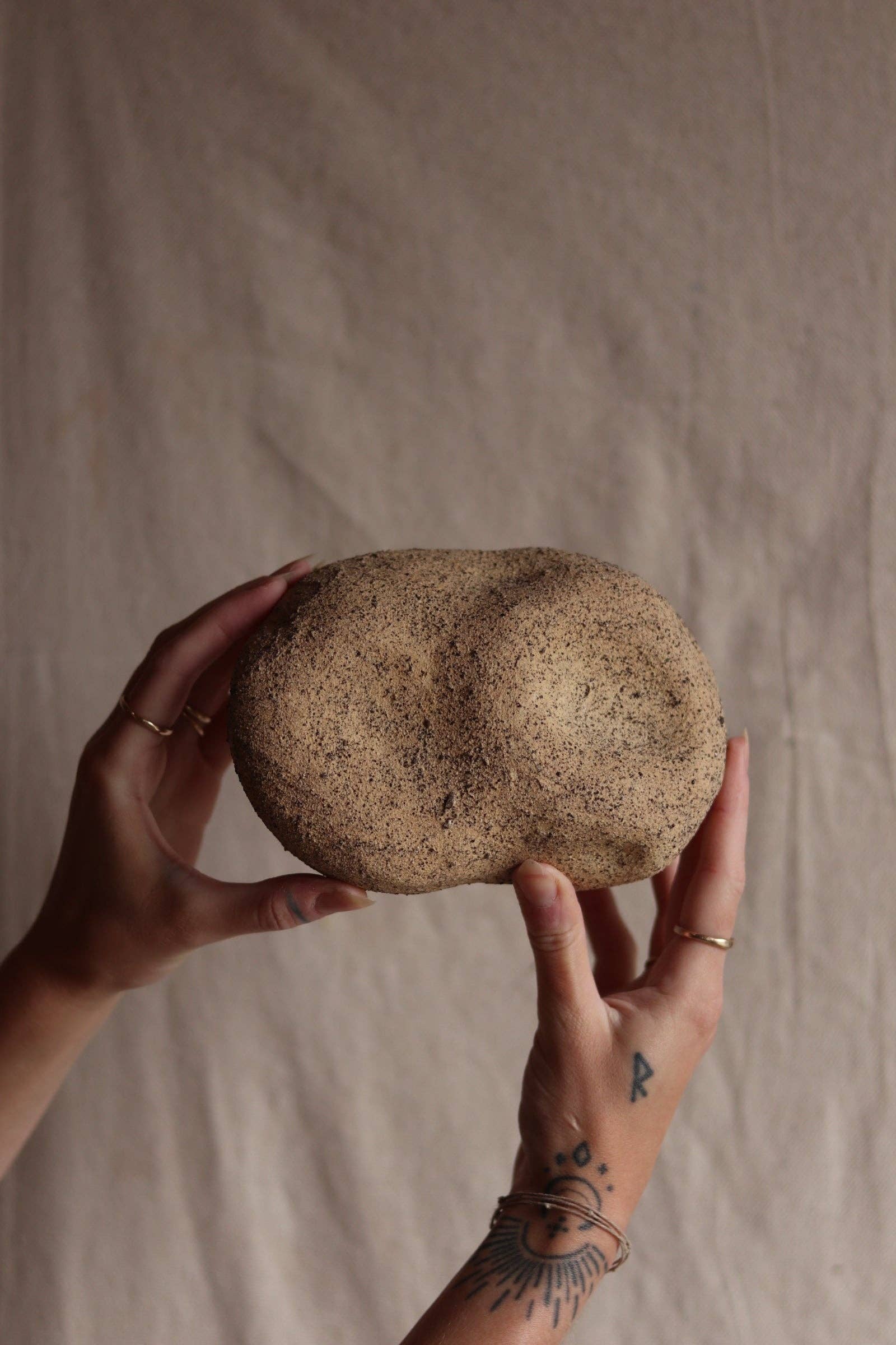 6" Gathered Earth Sculptural Wall Object