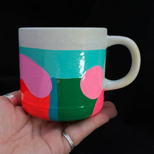 Modern Artifact Coffee/Tea Mug Pink Dots