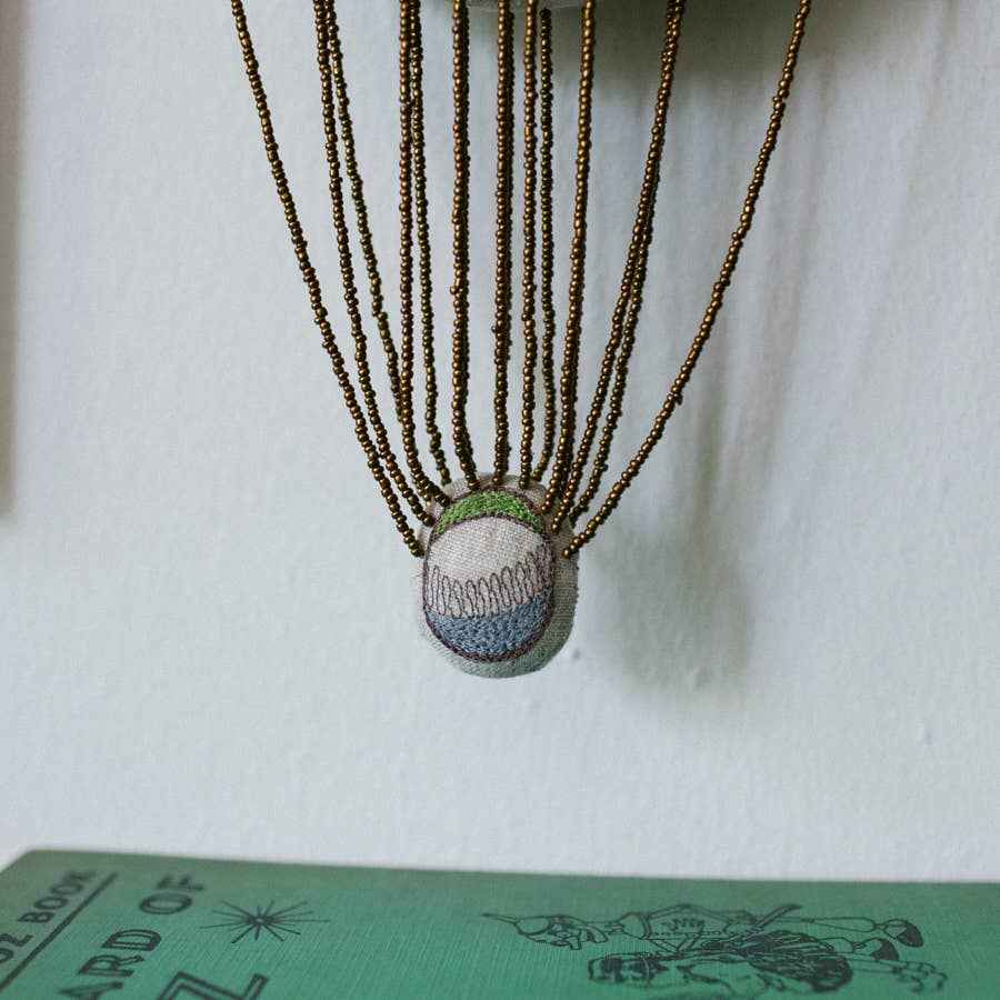 Wonderful Wizard / Balloon, Oz Wallhanging, Ornament, Token