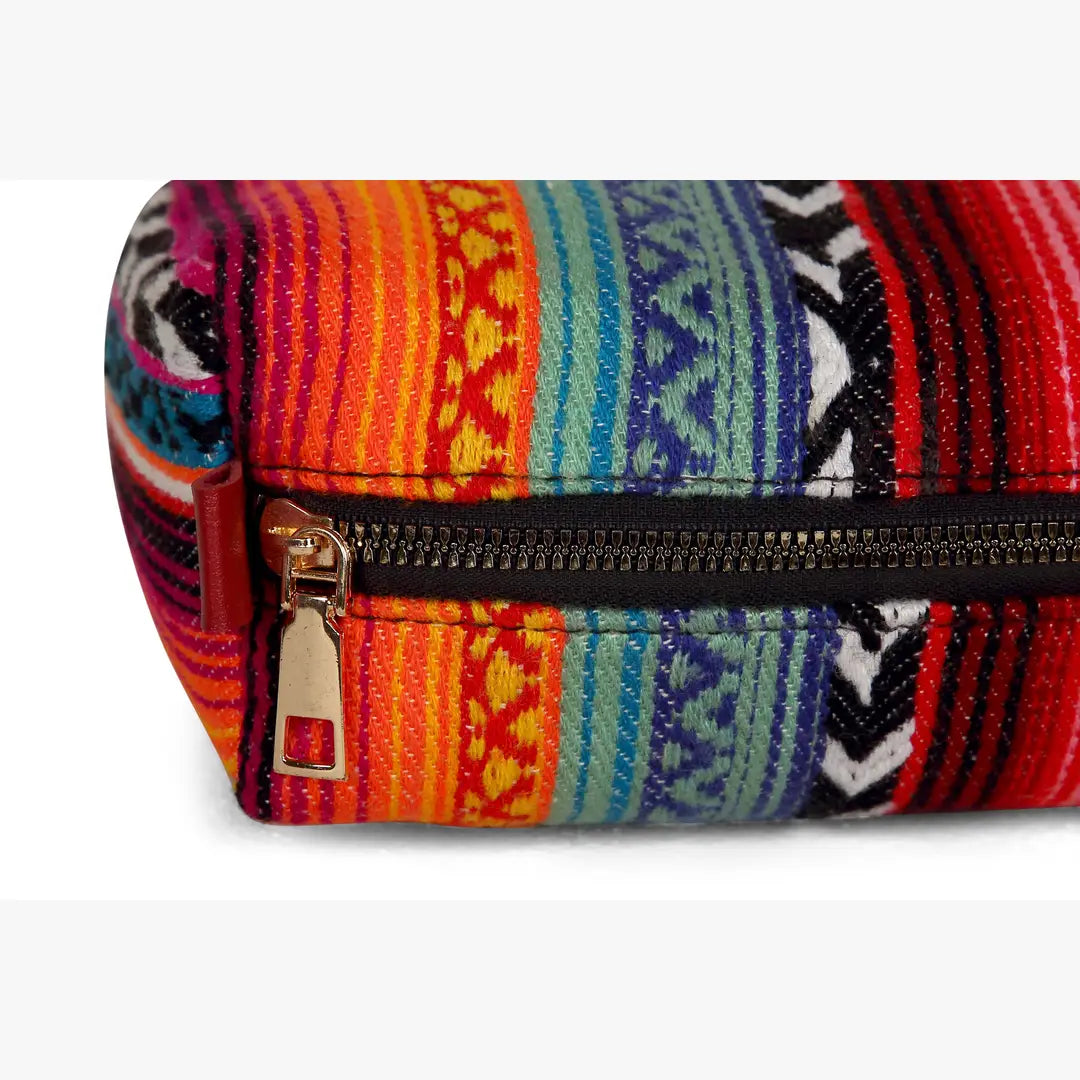 Southwestern-Inspired Travel Beauty Pouch, 8 x 3 x 5 inch - Arte House