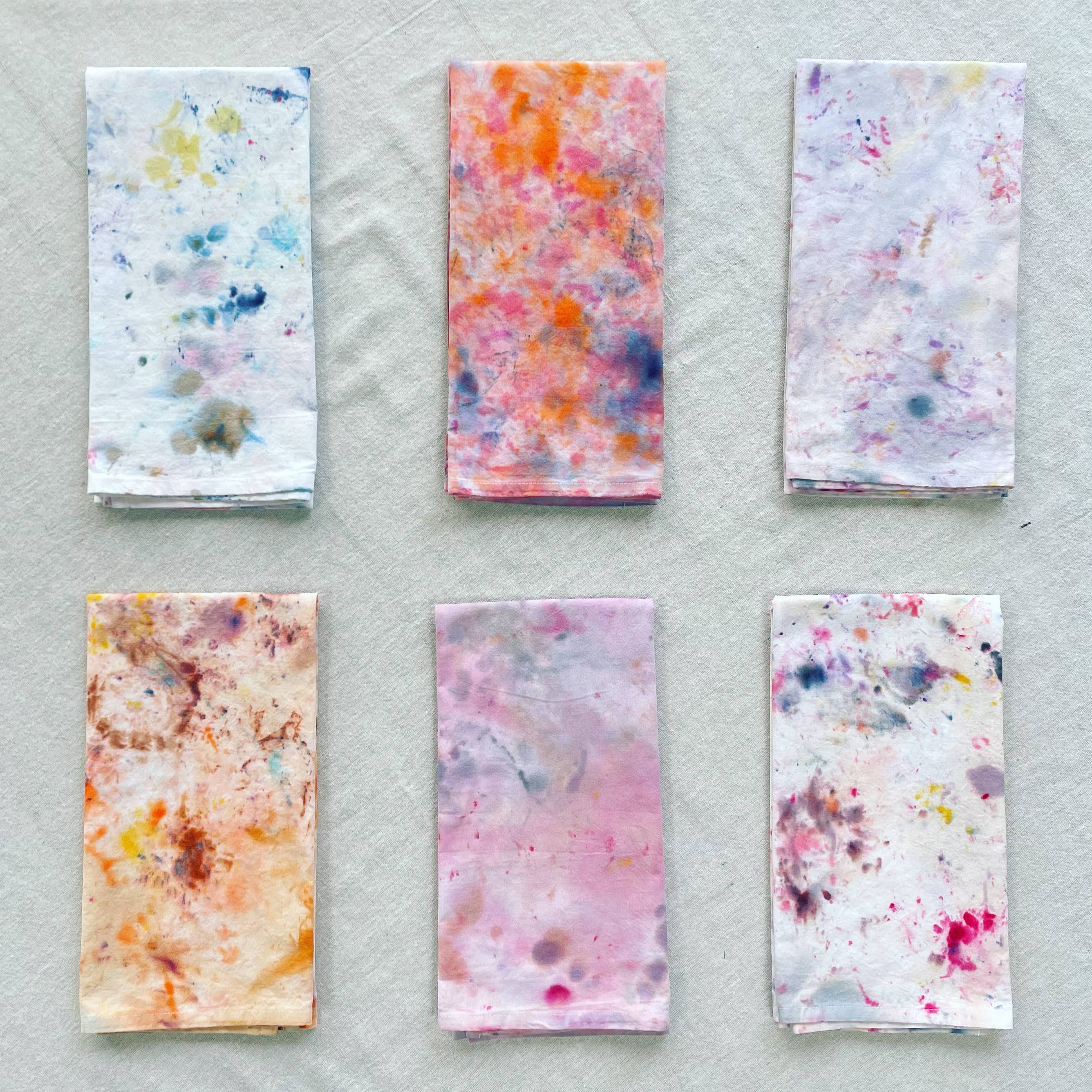 Happy Accident Hand-dyed Tea Towel