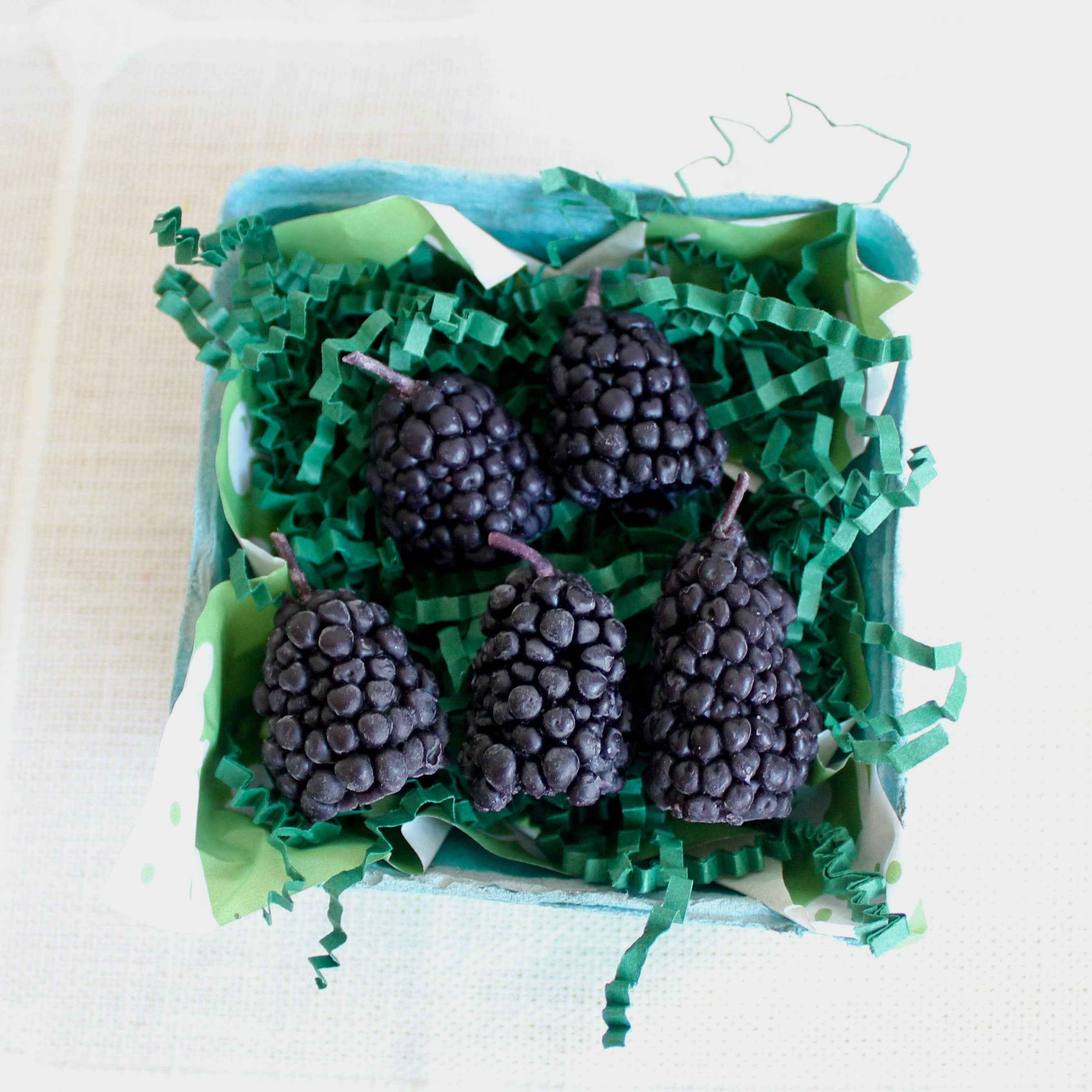 Blackberry Beeswax Birthday Candles