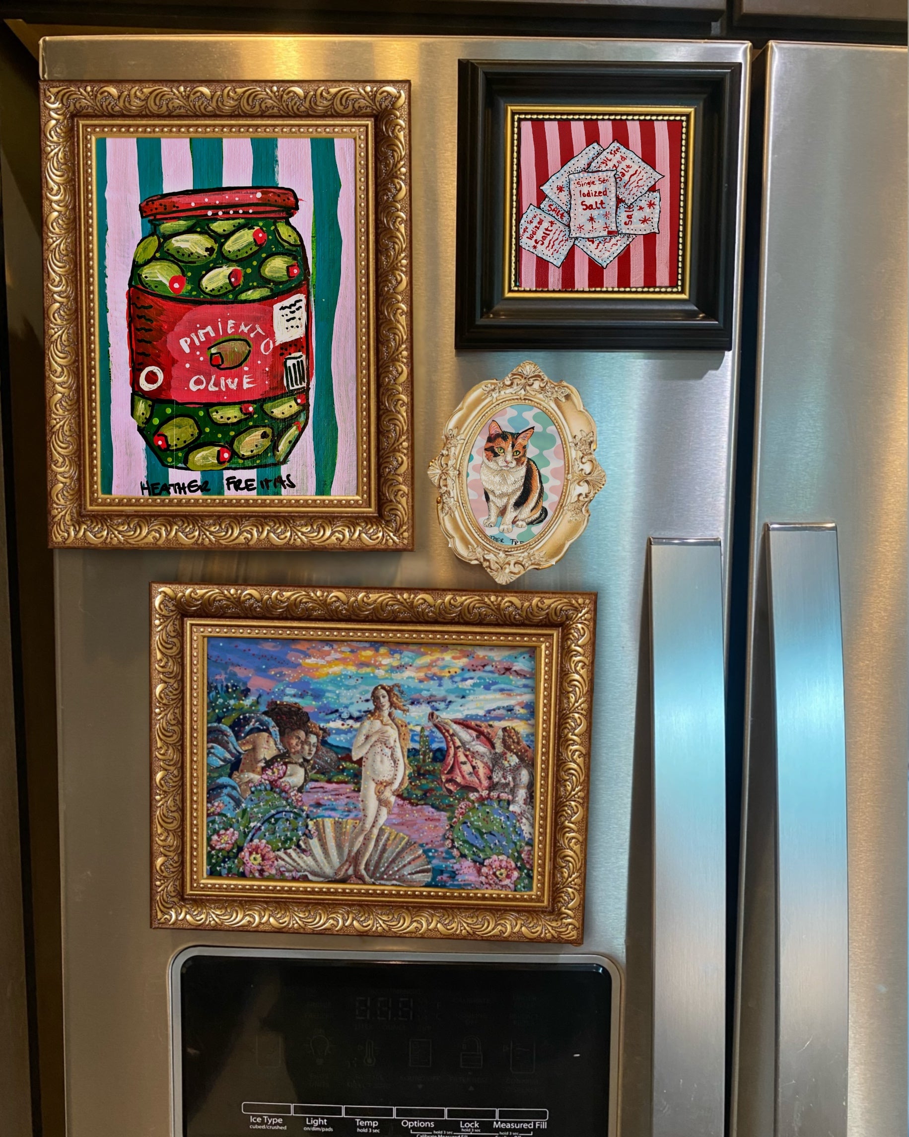 Calico Framed Magnet ( Small ) - Arte House
