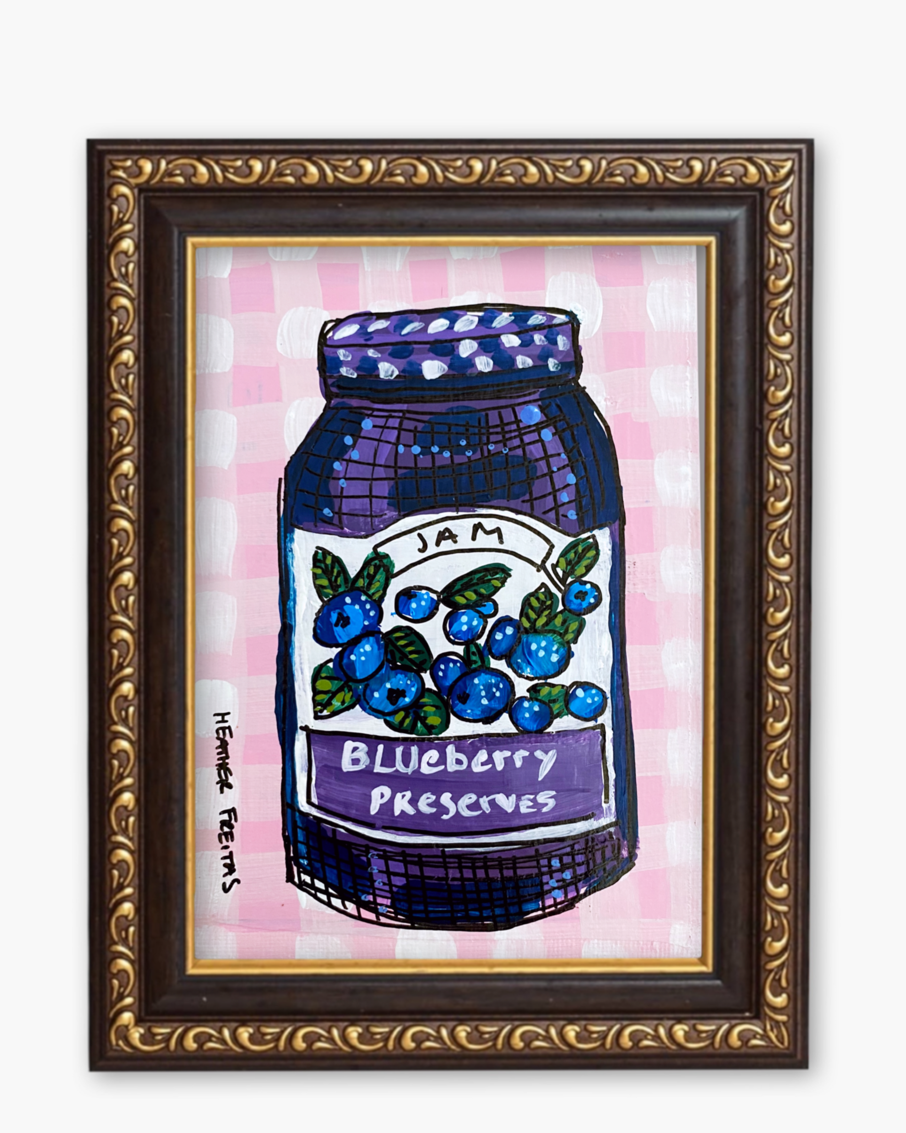 Blueberry Jam Fine Art Magnet ( Large ) - Arte House